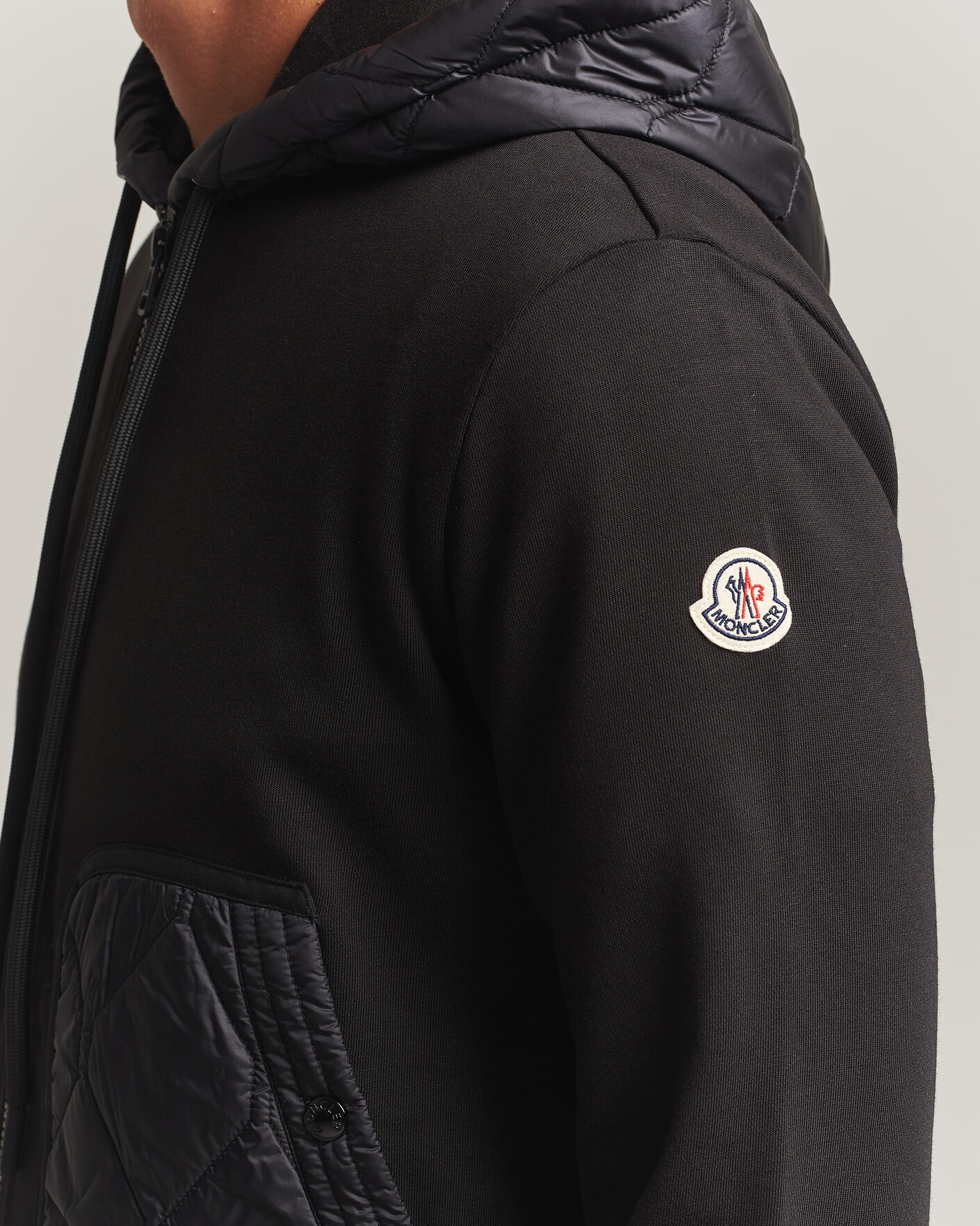 Heren | Truien | Moncler | Full Zip Hoodie Black