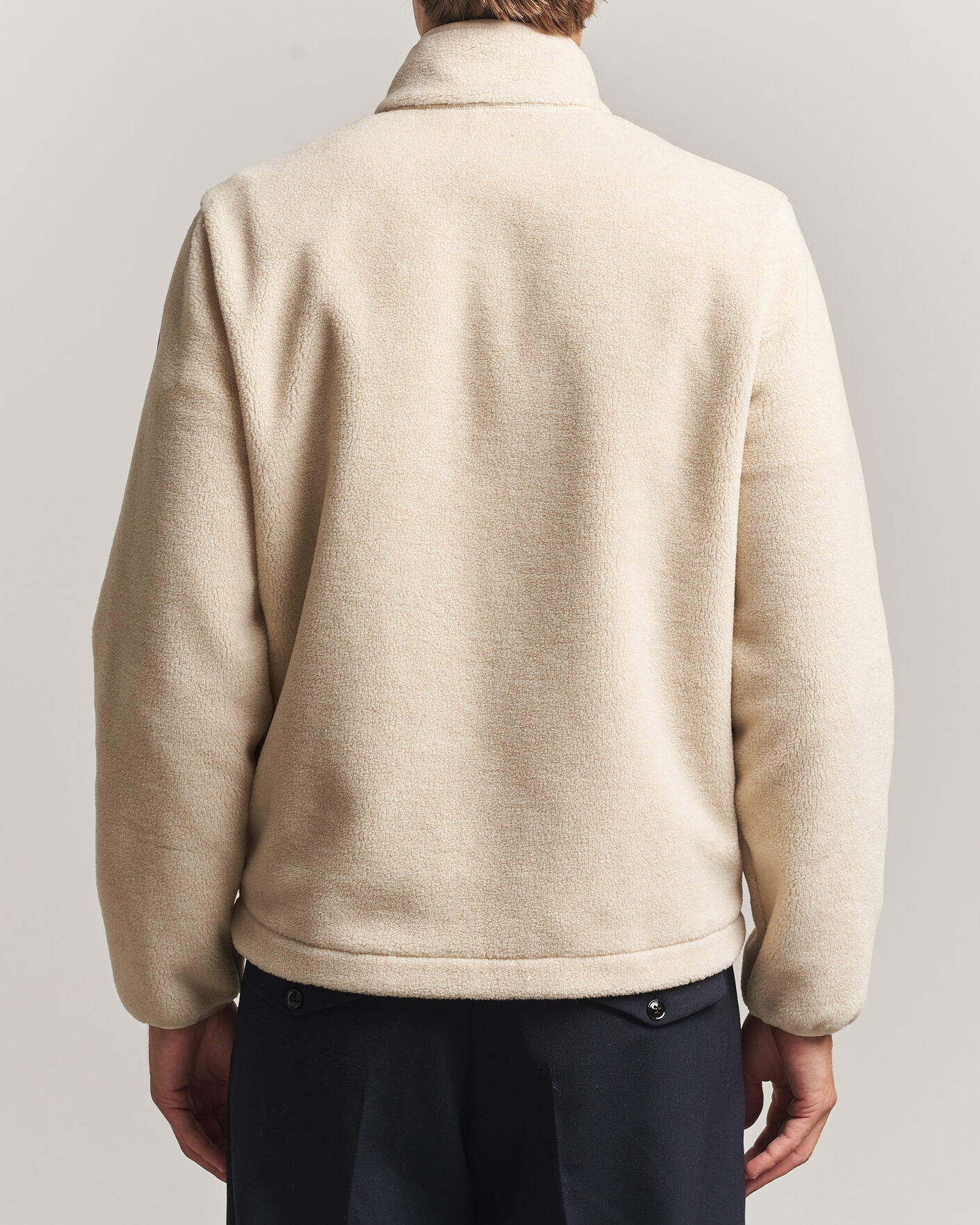 Heren | Truien | Moncler | Full Zip Fleece  Cream