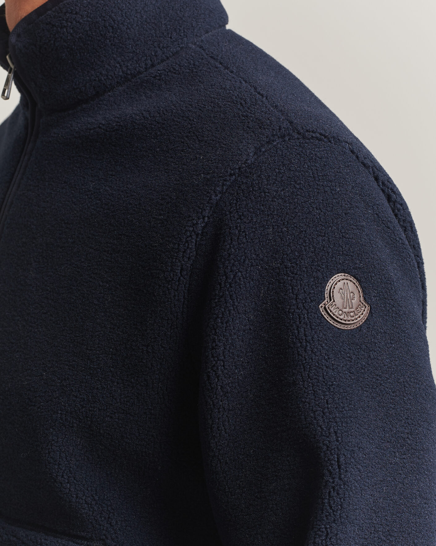 Heren | Truien | Moncler | Full Zip Fleece  Navy