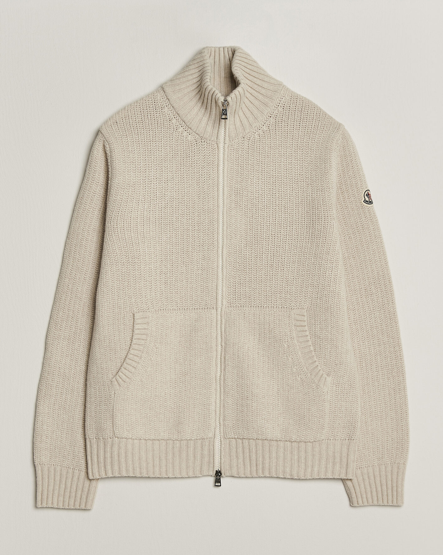 Heren | Truien | Moncler | Full Zip Cardigan Light Beige