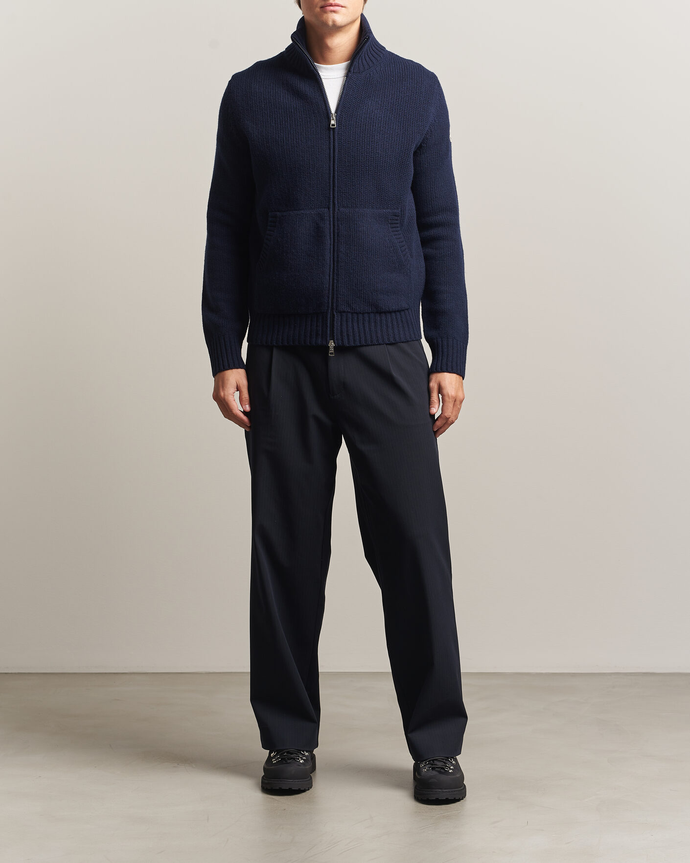 Heren | Truien | Moncler | Full Zip Cardigan Navy