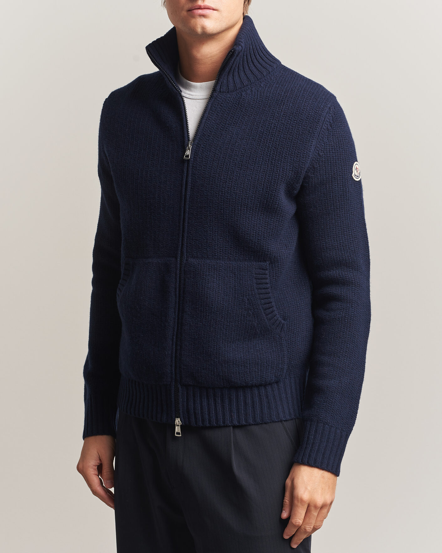 Heren | Truien | Moncler | Full Zip Cardigan Navy