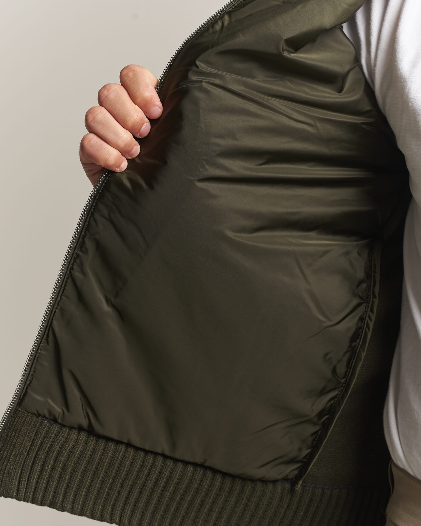 Heren | Jassen | Moncler | Quilted Hybrid Jacket Dark Green