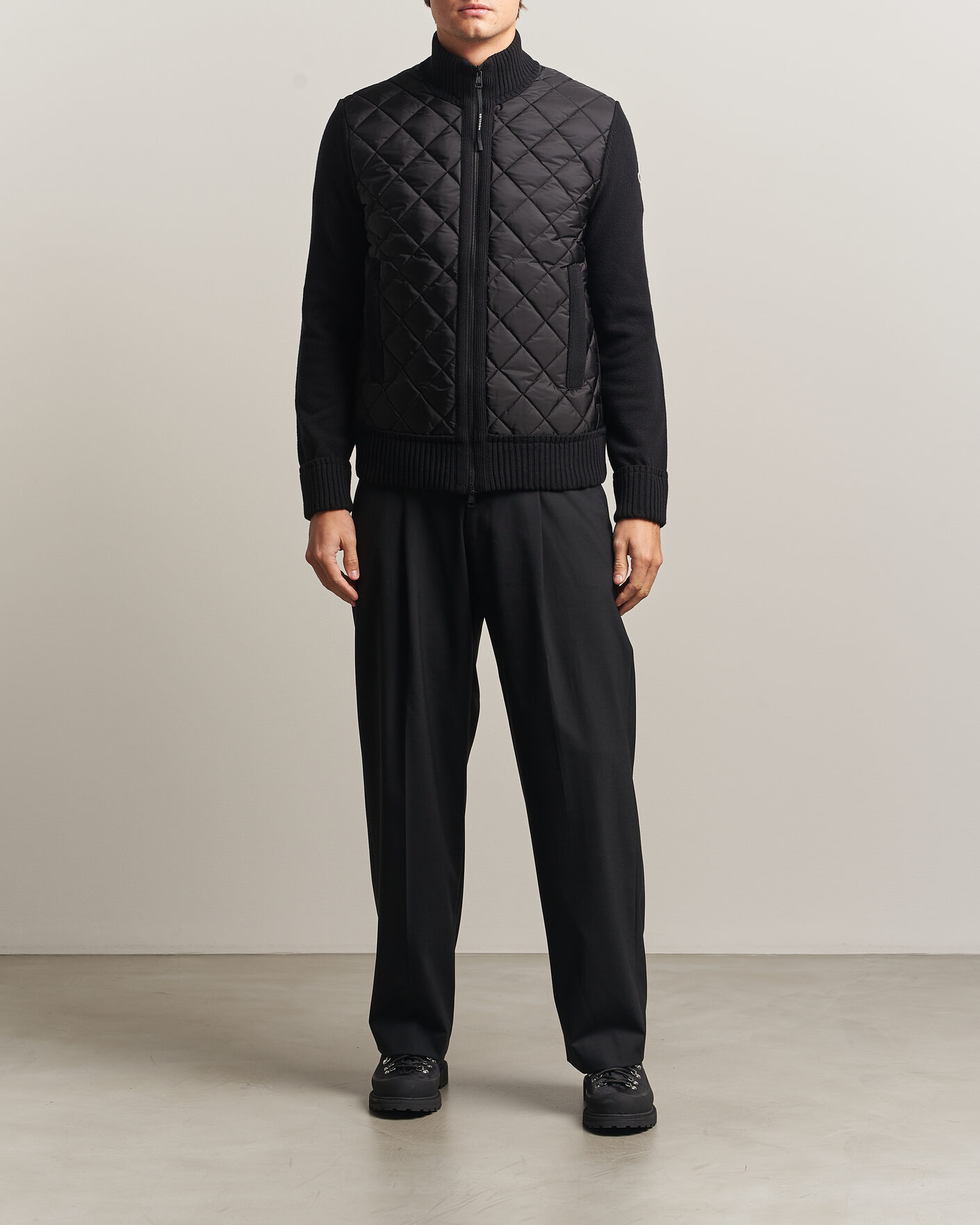 Heren | Jassen | Moncler | Quilted Hybrid Jacket Black