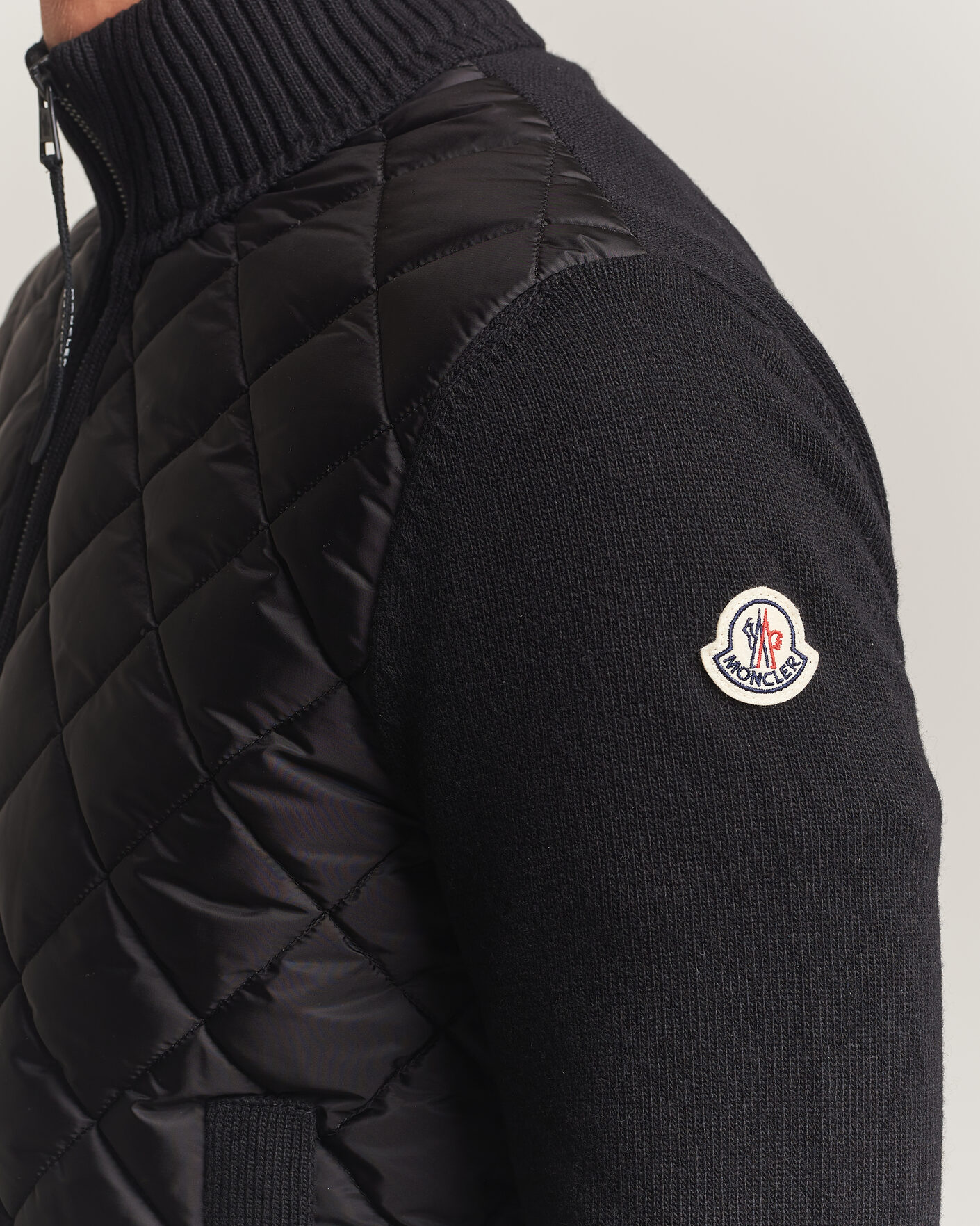 Heren | Jassen | Moncler | Quilted Hybrid Jacket Black