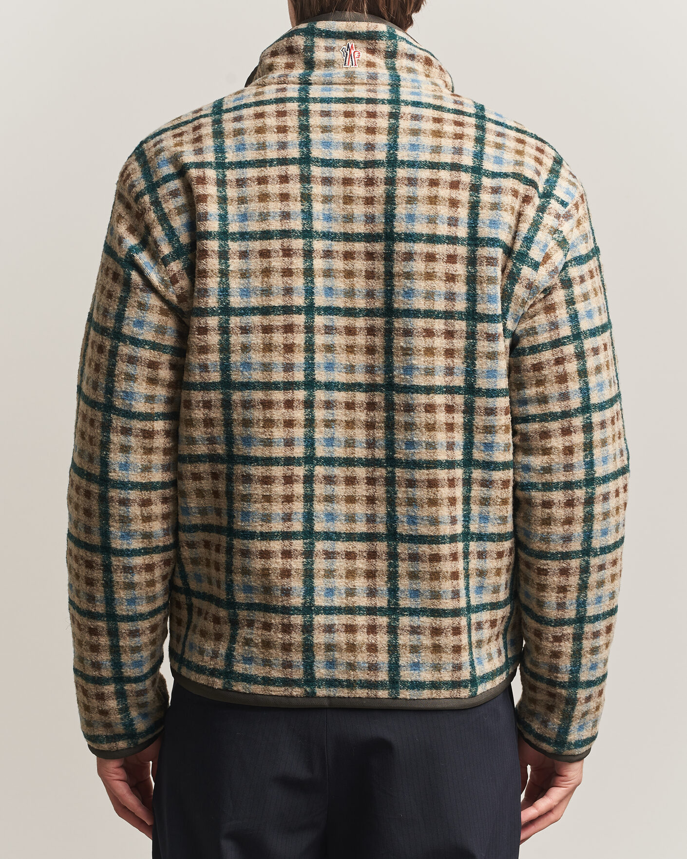 Heren | Truien | Moncler Grenoble | Sherpa Zip Cardigan Beige/Green
