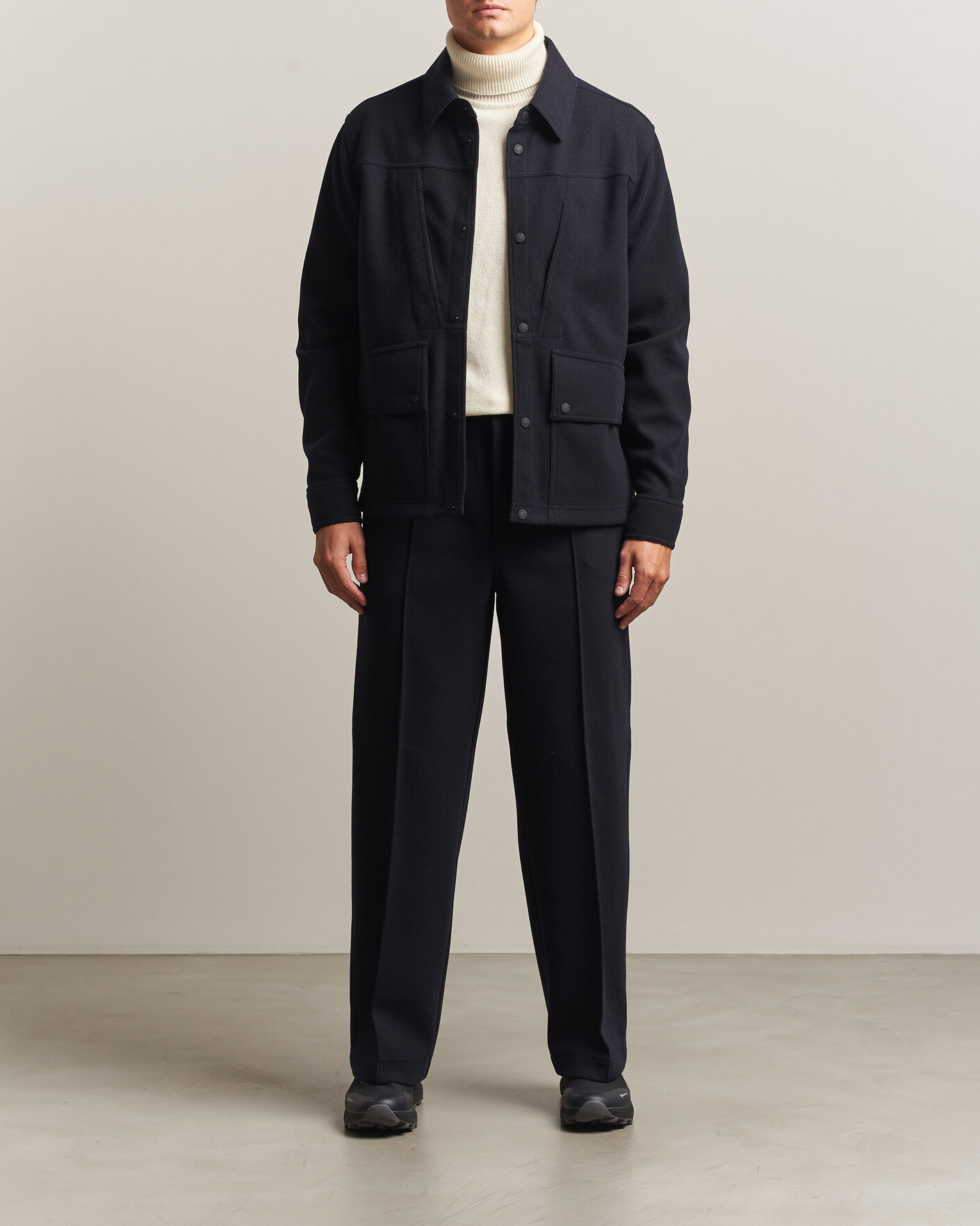 Heren | Jassen | Moncler Grenoble | Brushed Shirt Jacket Navy