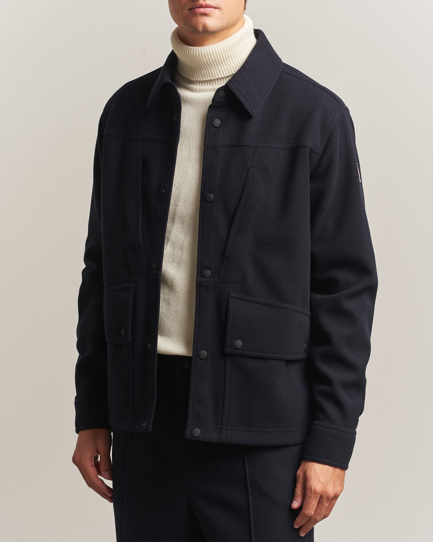 Heren | Jassen | Moncler Grenoble | Brushed Shirt Jacket Navy