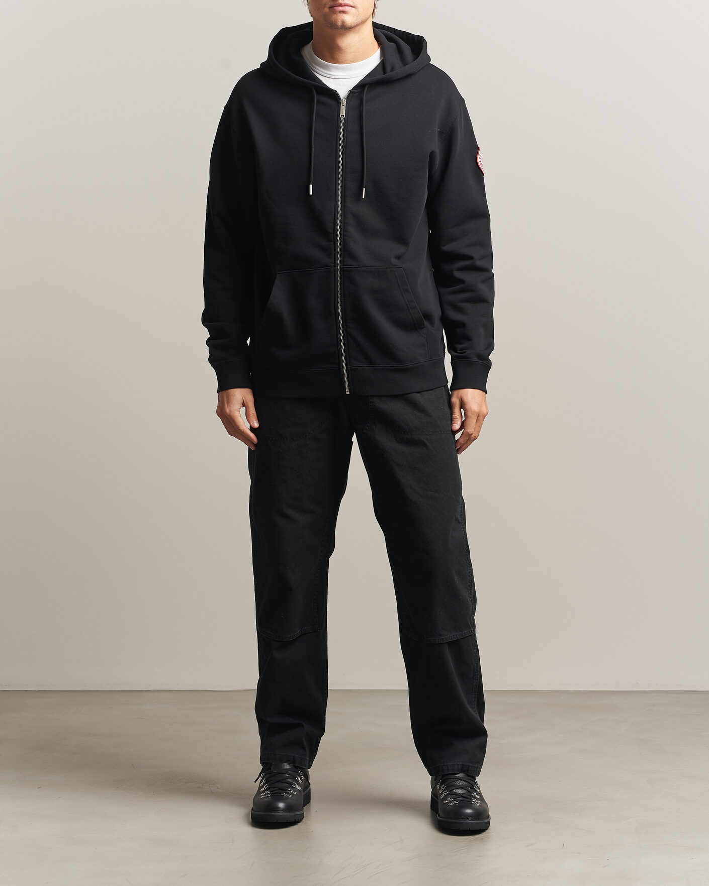 Heren | Truien | Canada Goose | Loon Full Zip Hoodie Black