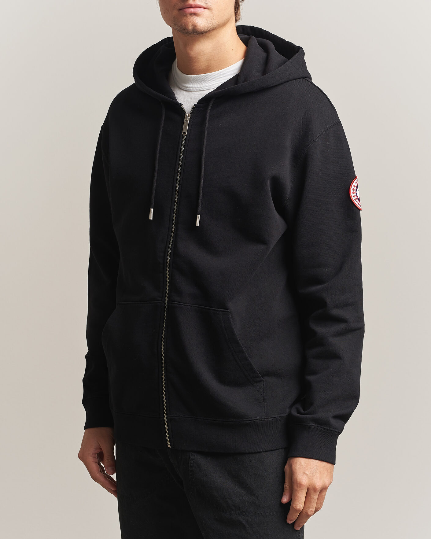 Heren | Truien | Canada Goose | Loon Full Zip Hoodie Black