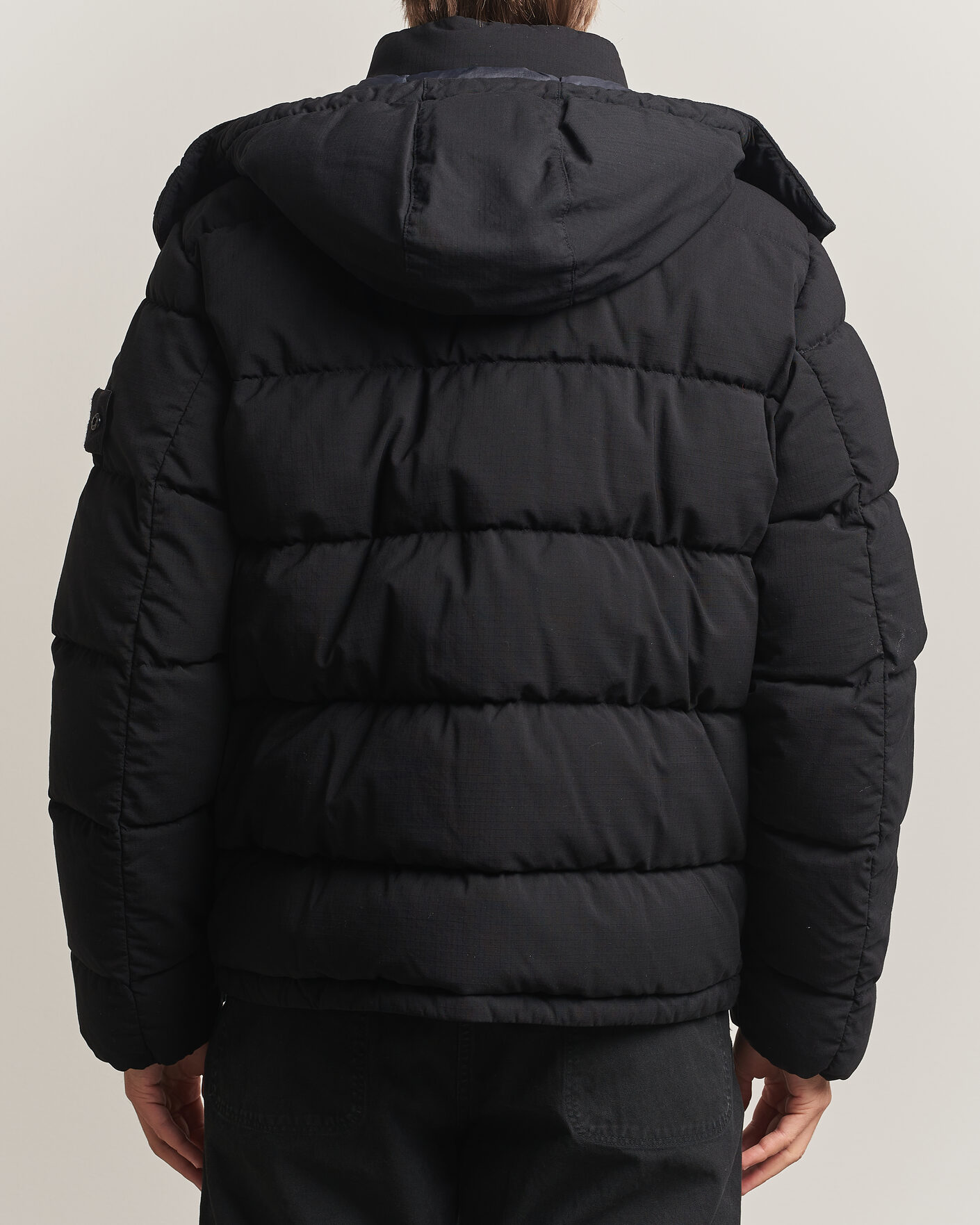 Heren | Jassen | Stone Island | Ghost Wool Ripstop Down Jacket Black