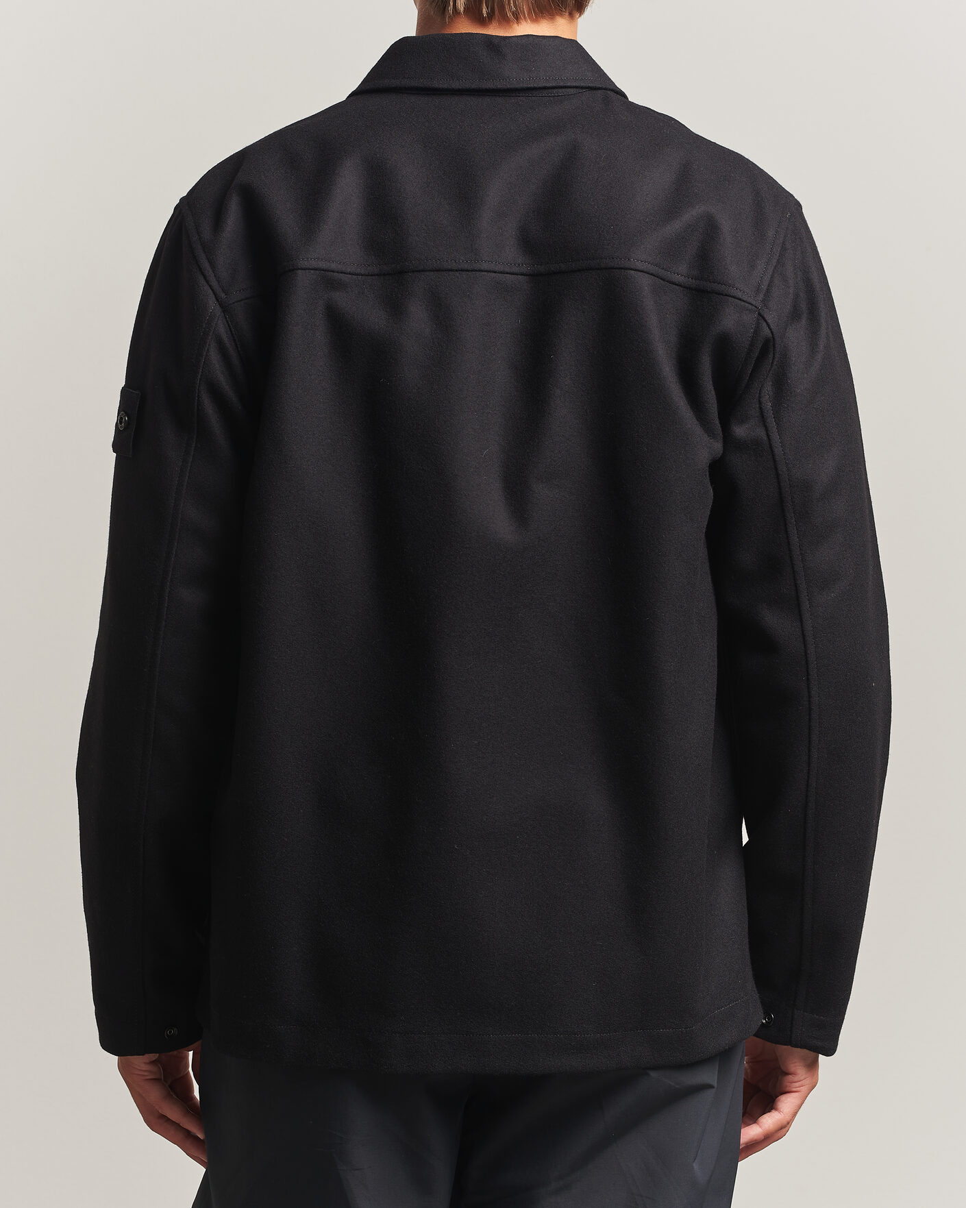 Heren | Overhemden | Stone Island | Ghost Wool/Nylon Flannel Overshirt Black