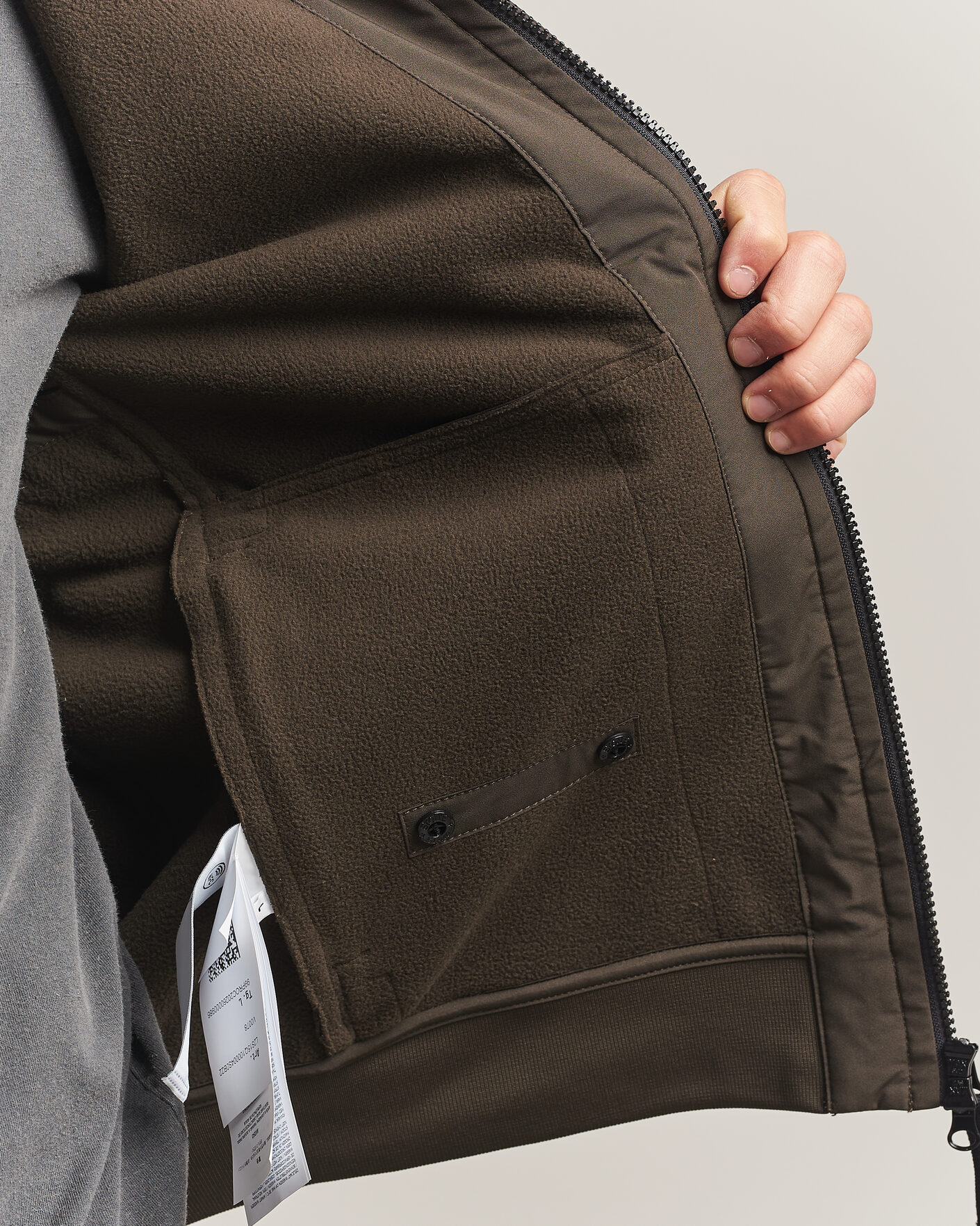 Heren | Jassen | Stone Island | Short Hooded Soft Shell Jacket Coal Grey