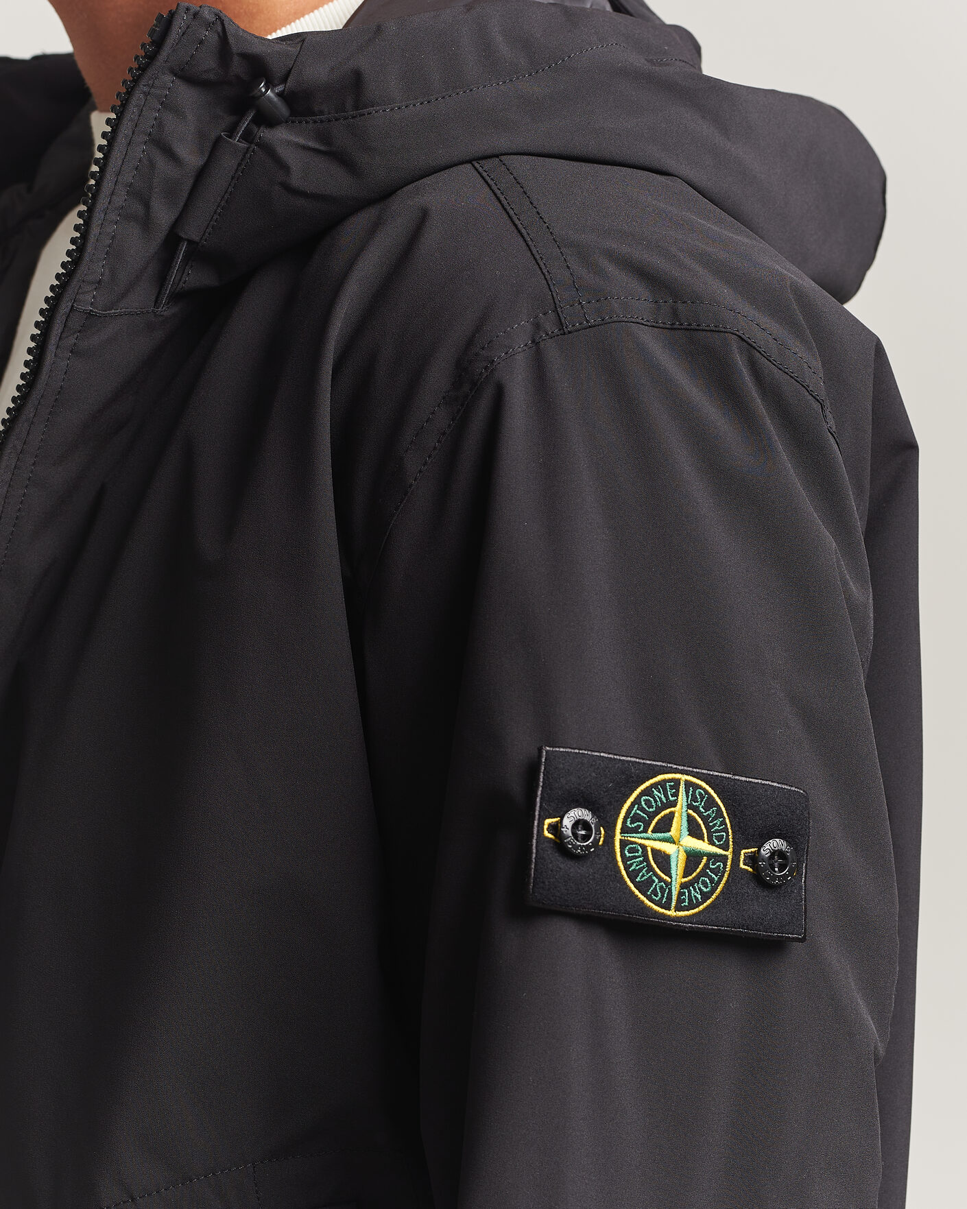 Heren | Jassen | Stone Island | Short Soft Shell Parka Black