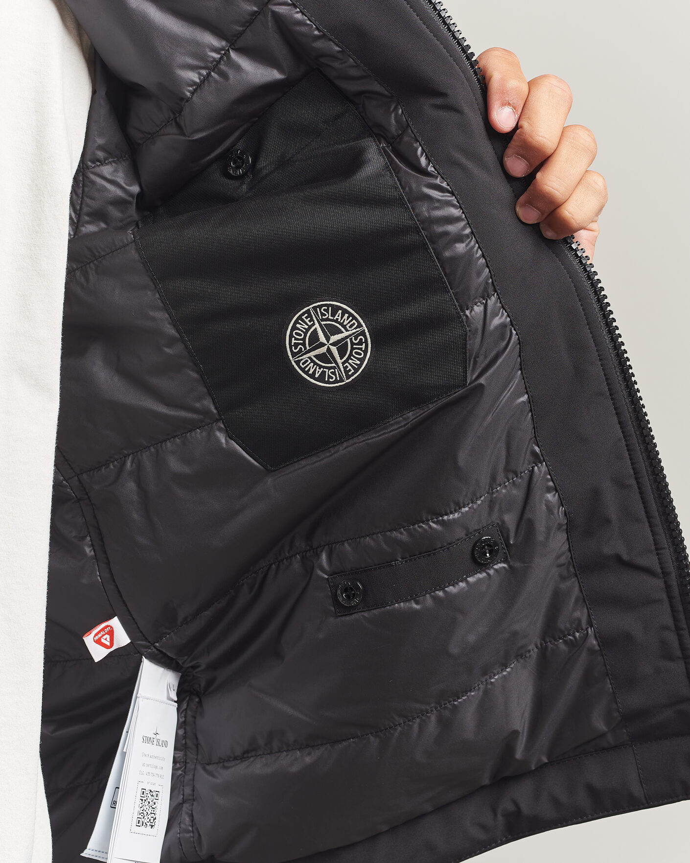 Heren | Jassen | Stone Island | Short Soft Shell Parka Black