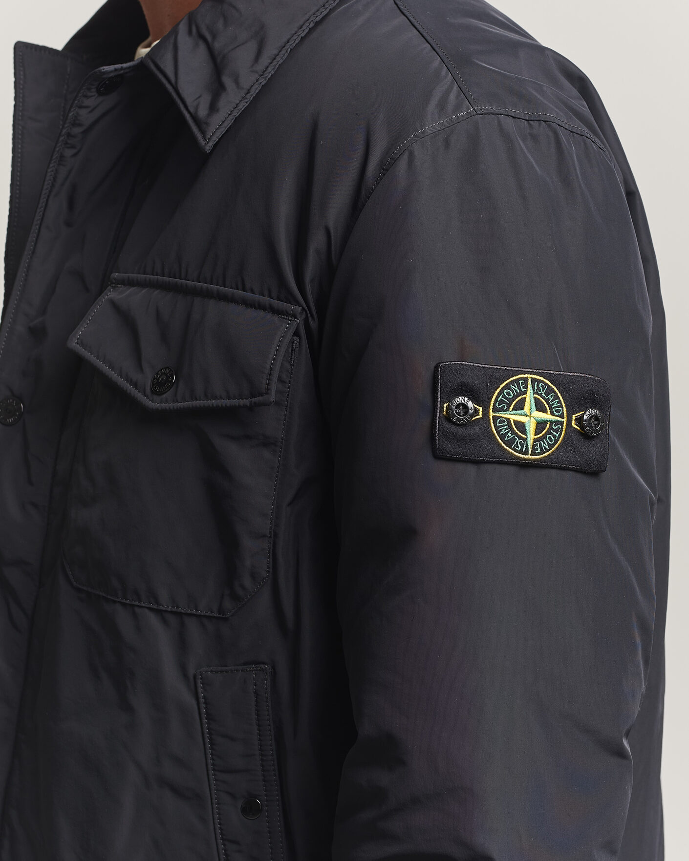 Heren | Jassen | Stone Island | Micro Twill Padded Jacket Black