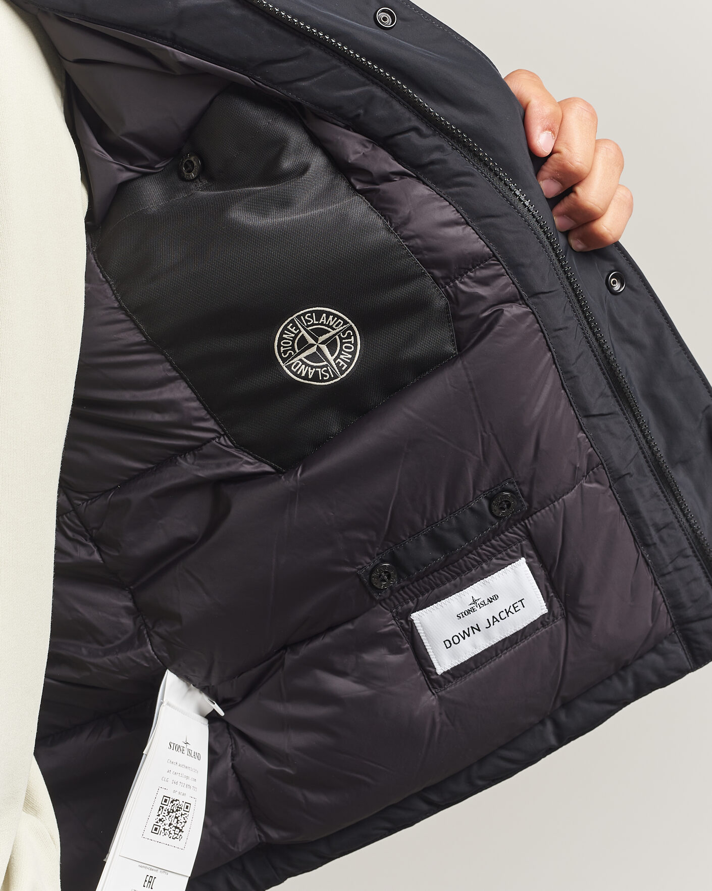 Heren | Jassen | Stone Island | Micro Twill Padded Jacket Black