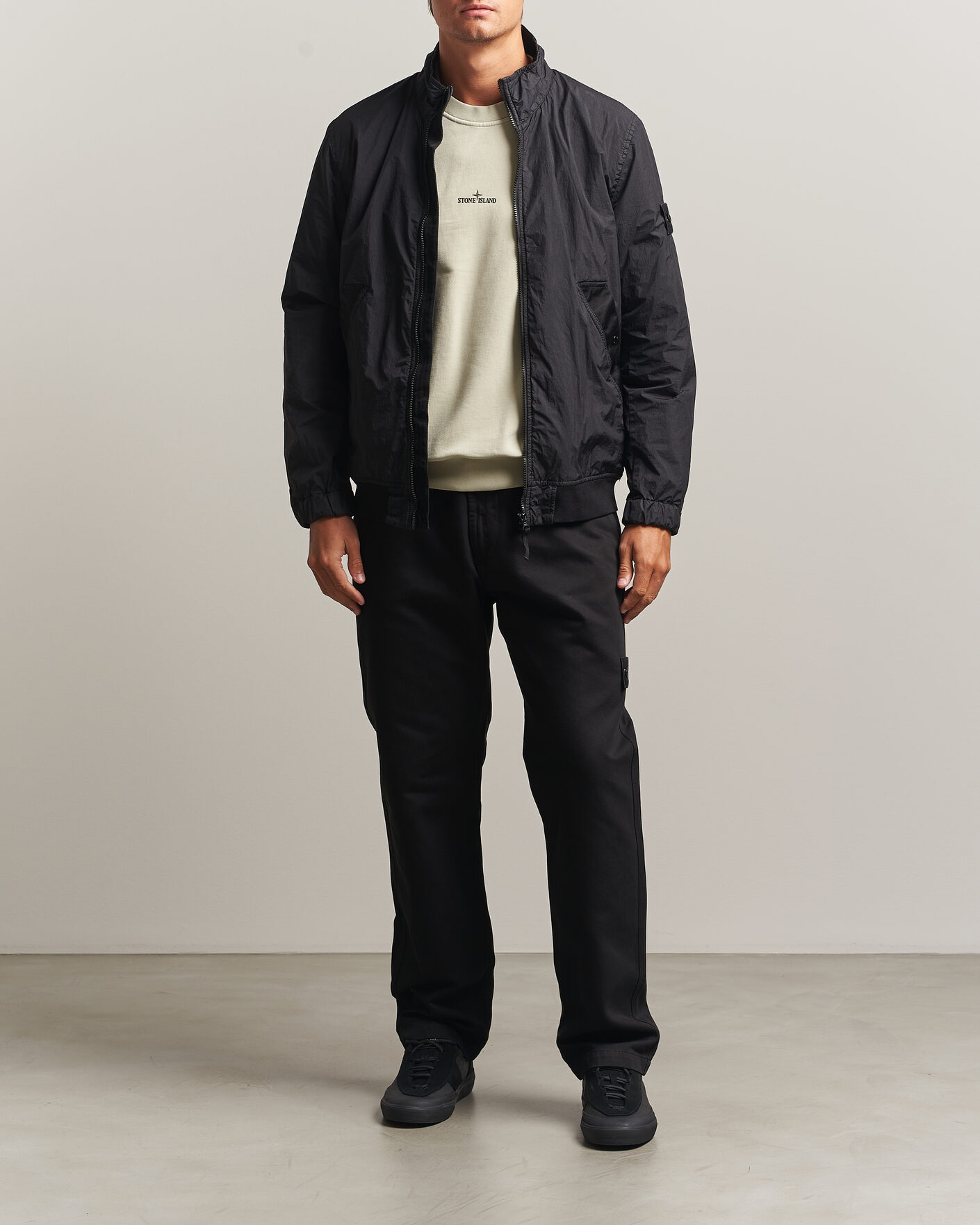 Heren | Jassen | Stone Island | Crinkle Reps Jacket Black