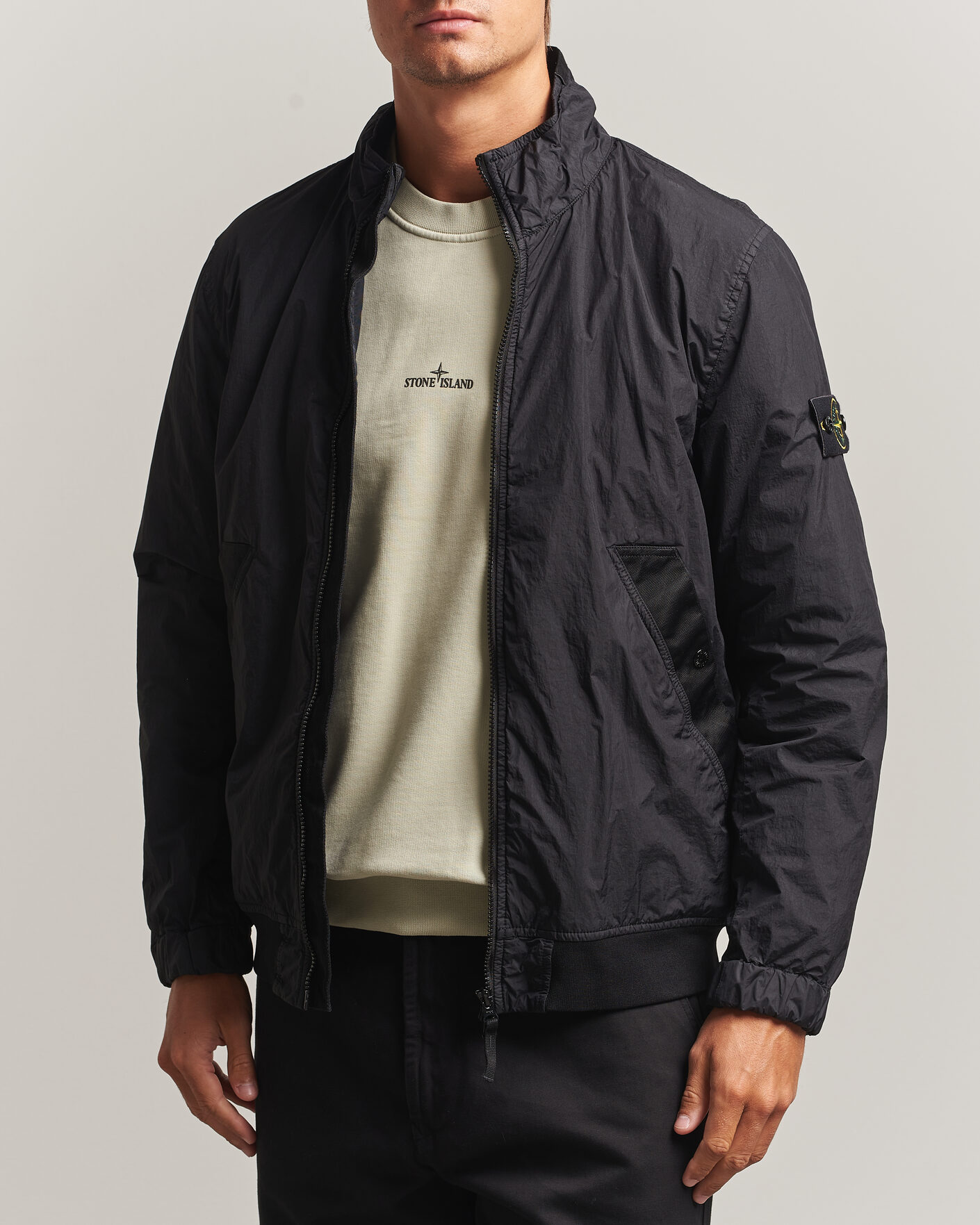 Heren | Jassen | Stone Island | Crinkle Reps Jacket Black