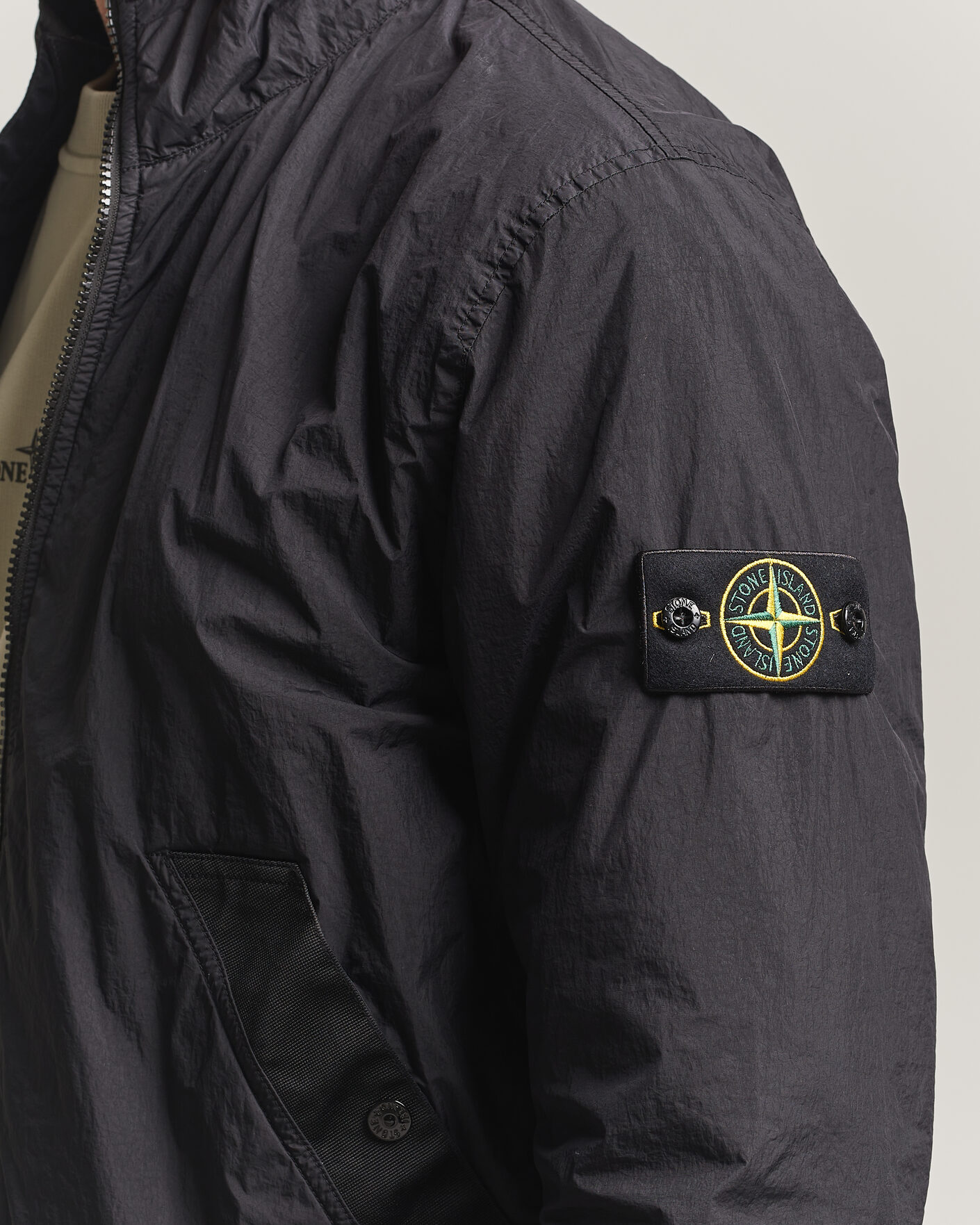 Heren | Jassen | Stone Island | Crinkle Reps Jacket Black