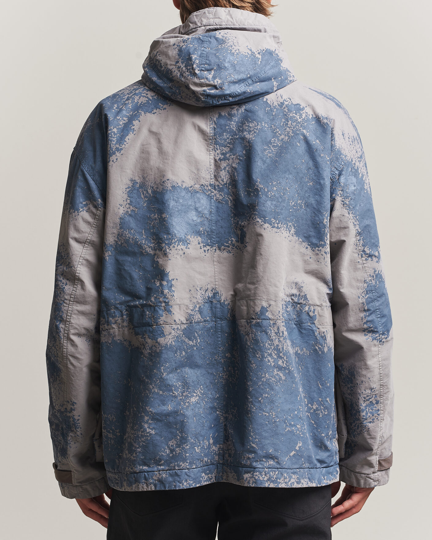 Heren | Jassen | Stone Island | Hand Painted David Light TC Short Parka Grey