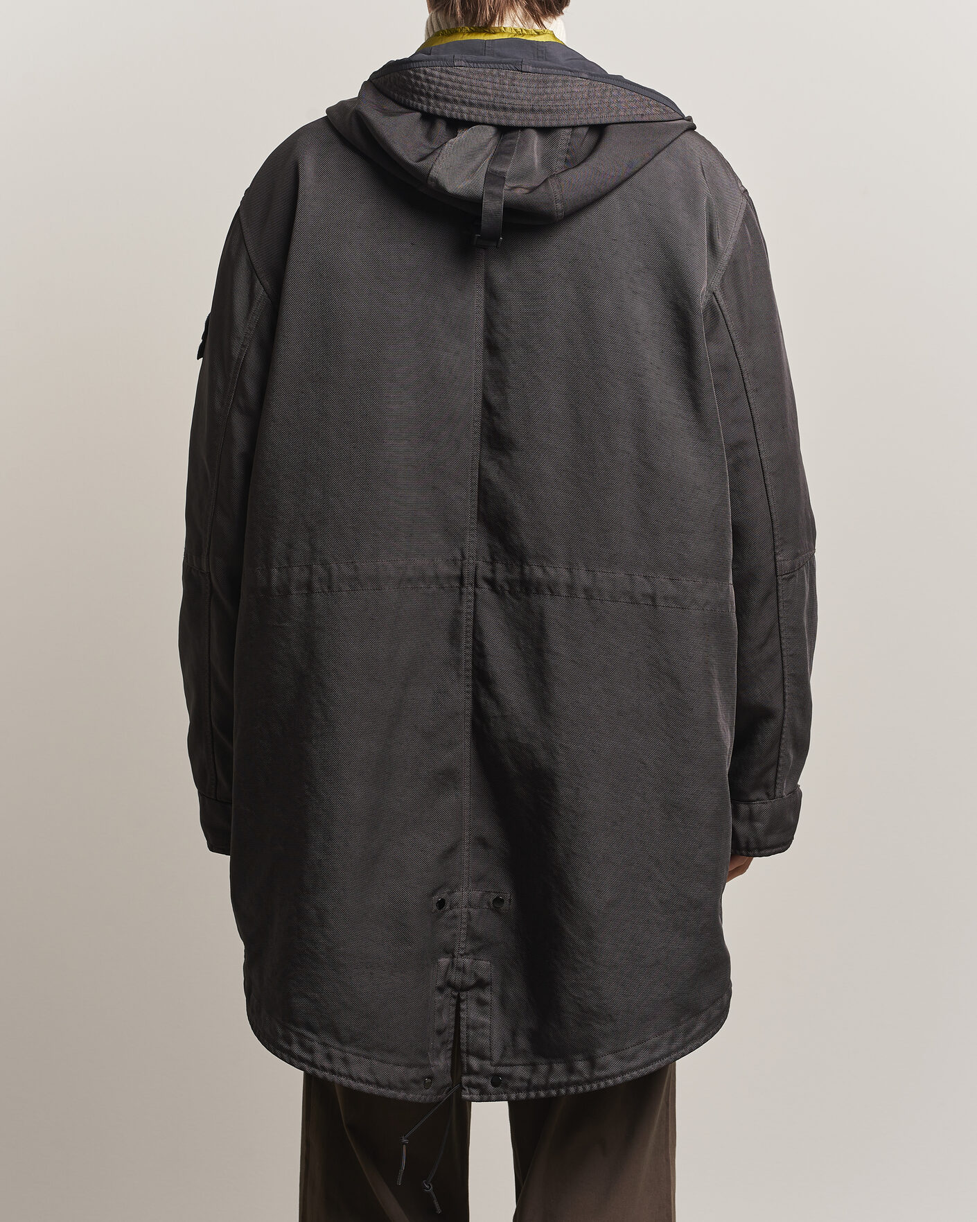 Heren | Jassen | Stone Island | Dense Oxford Nylon TC Fishtail Parka Lead Grey