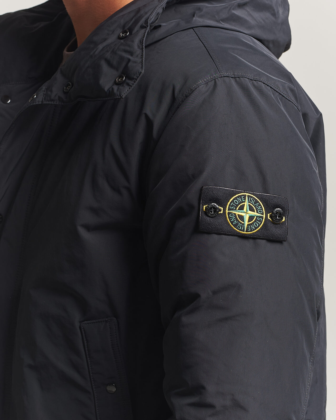Heren | Jassen | Stone Island | Micro Twill Padded Parka Black