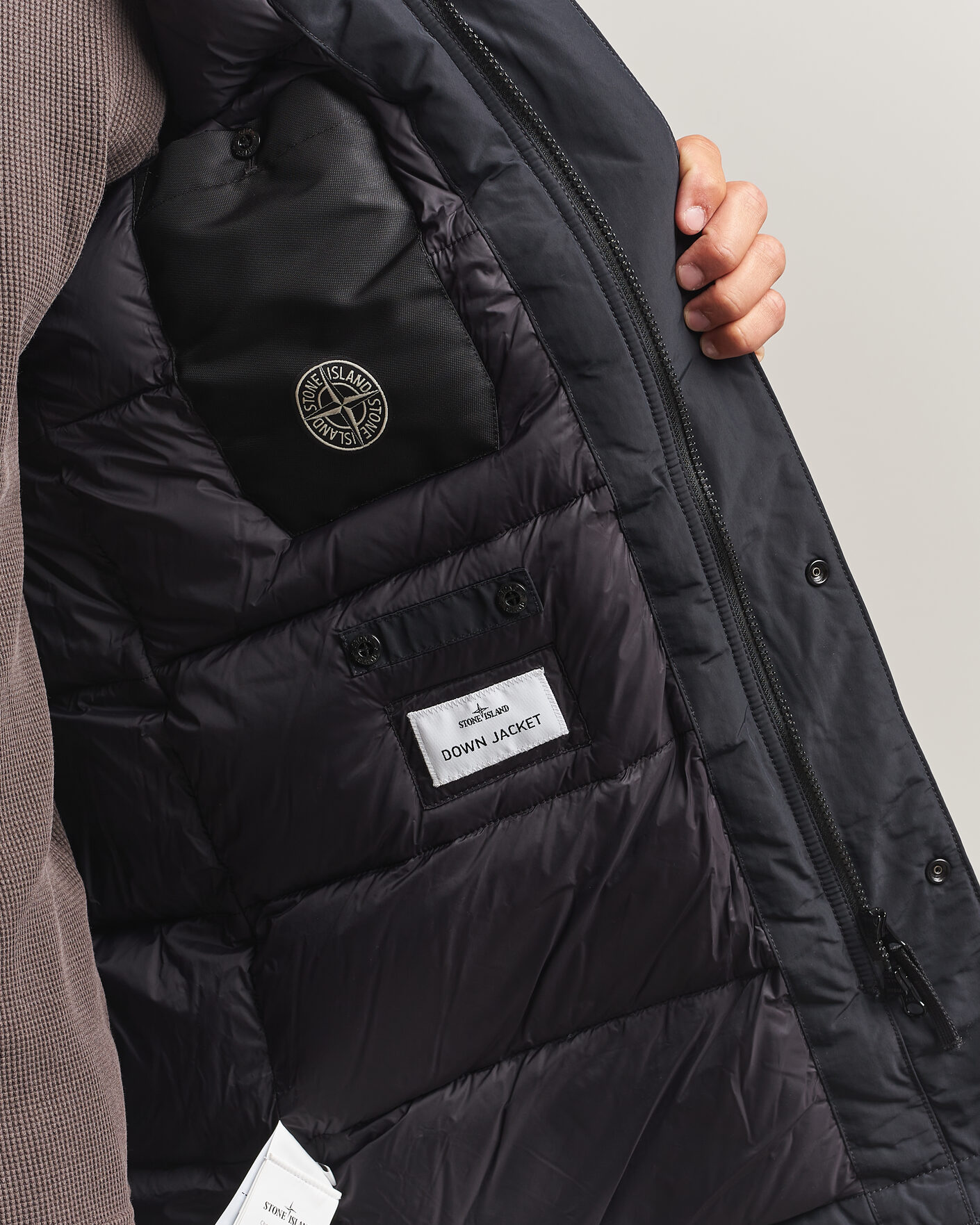 Heren | Jassen | Stone Island | Micro Twill Padded Parka Black