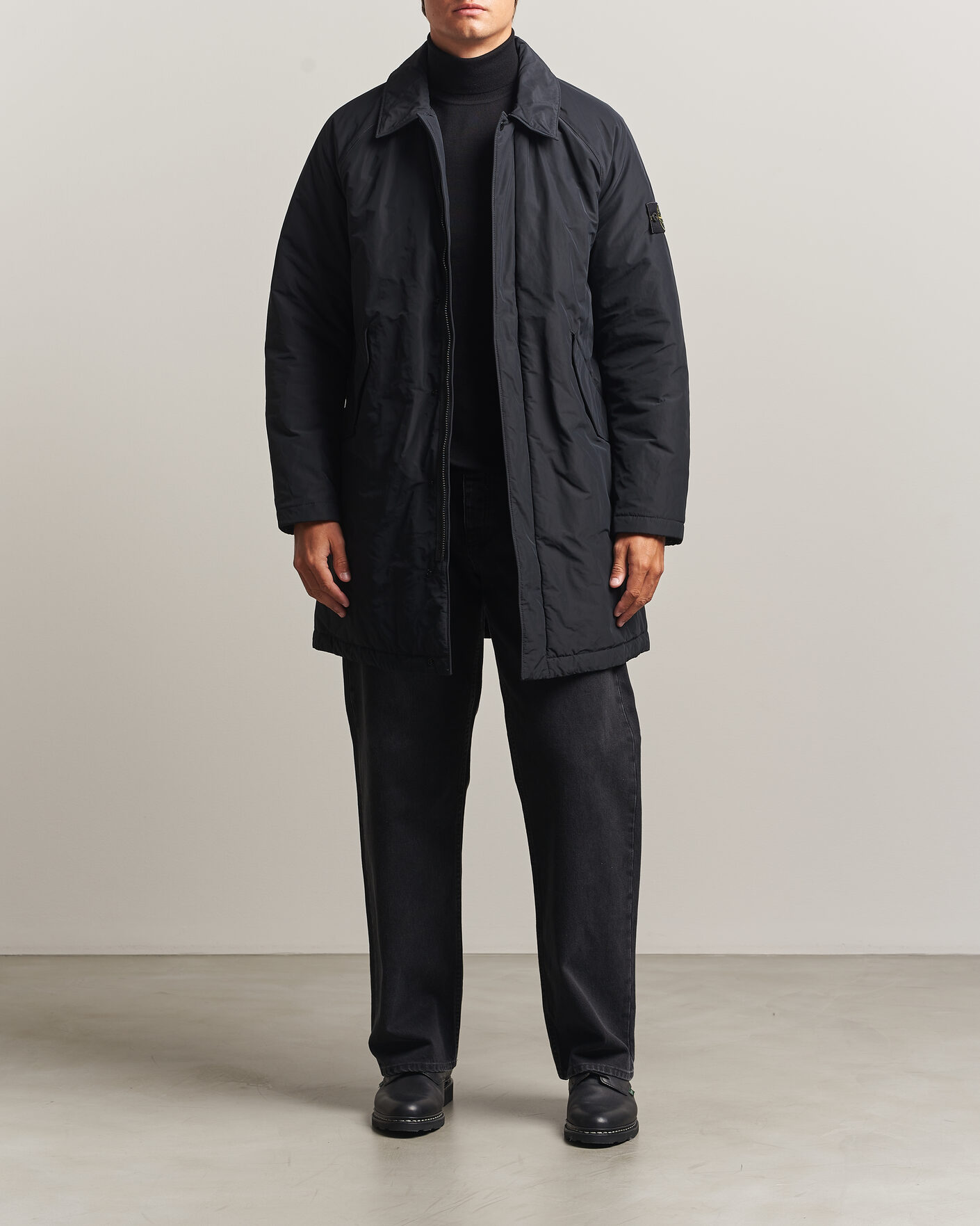 Heren | Jassen | Stone Island | Micro Reps Padded Coat Black