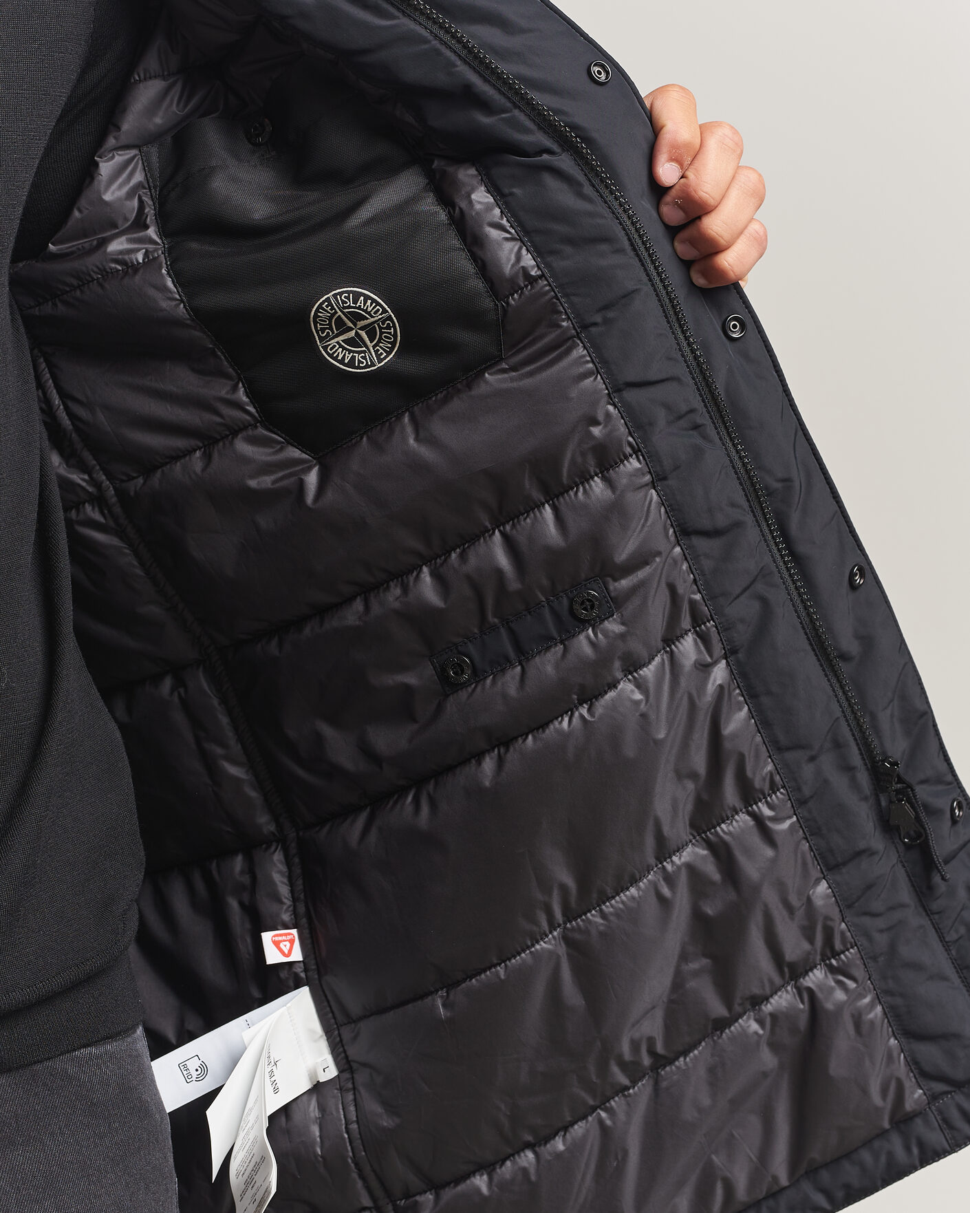 Heren | Jassen | Stone Island | Micro Reps Padded Coat Black