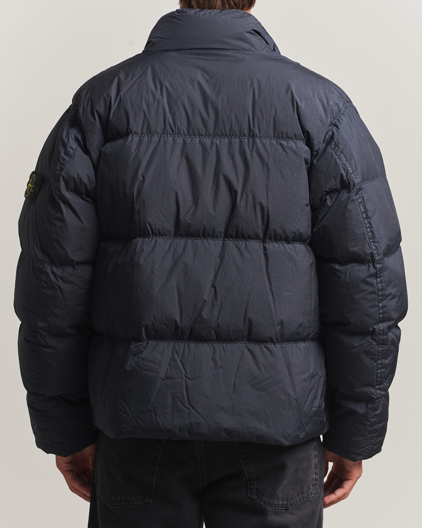 Heren | Jassen | Stone Island | Crinkle Reps Padded Down Jacket Navy Blue