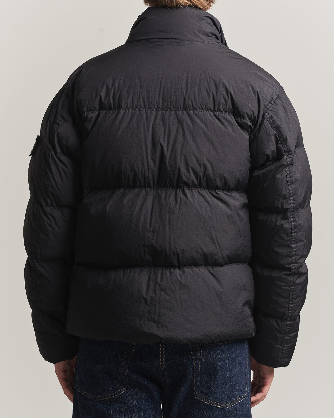 Heren | Jassen | Stone Island | Crinkle Reps Padded Down Jacket Black