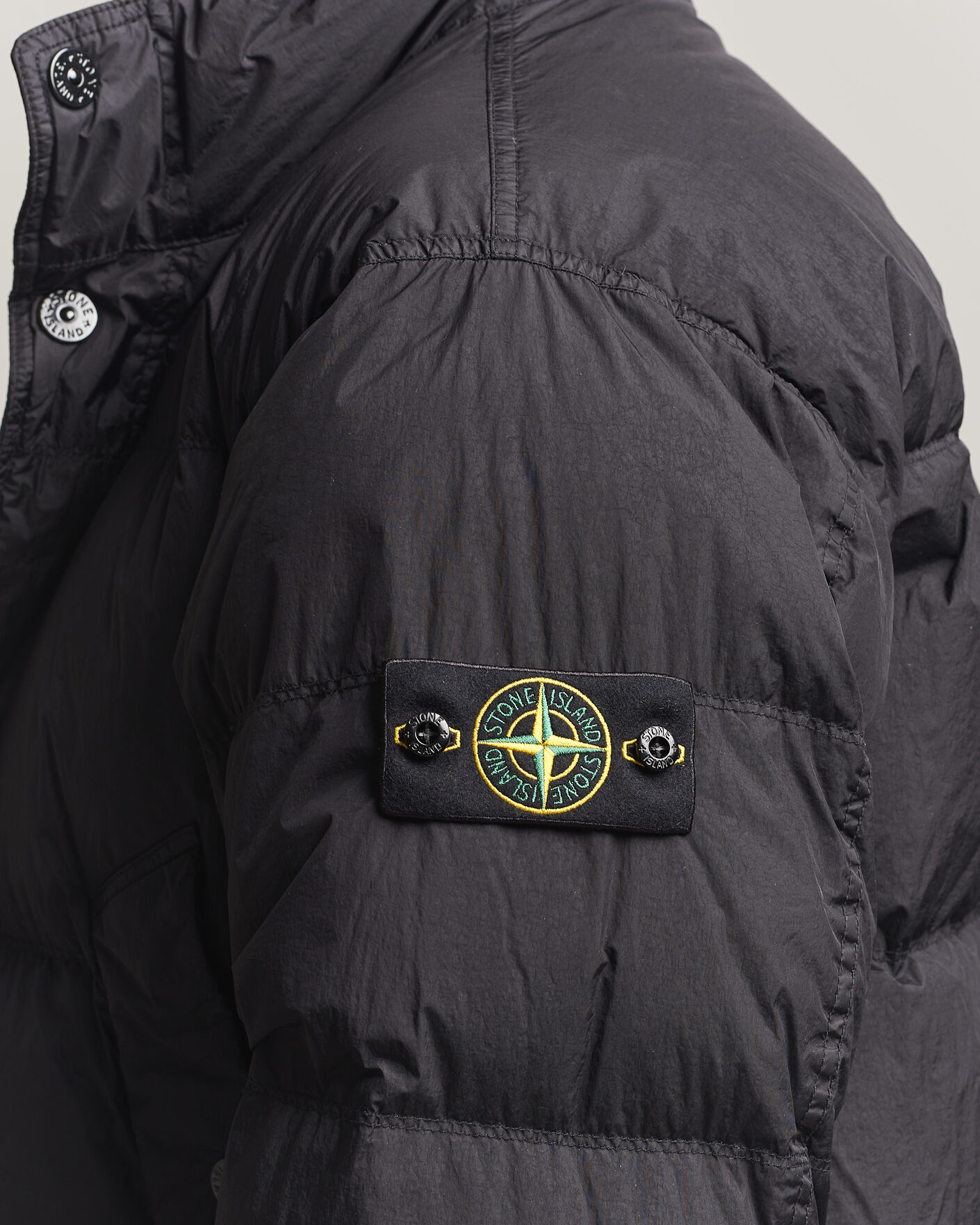 Heren | Jassen | Stone Island | Crinkle Reps Padded Down Jacket Black