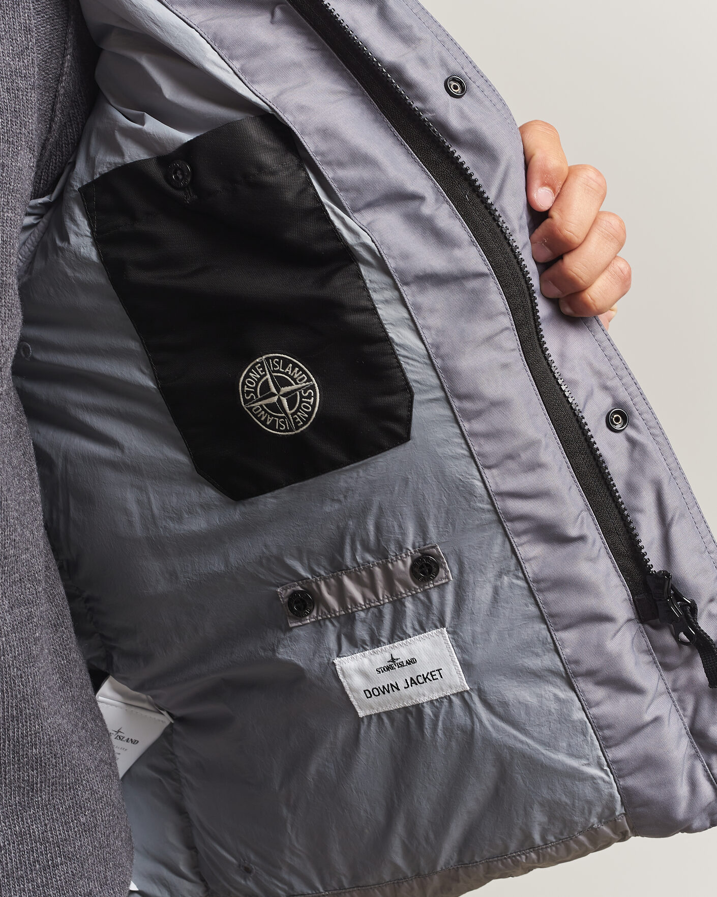 Heren | Jassen | Stone Island | Crinkle Reps Padded Down Jacket Grey
