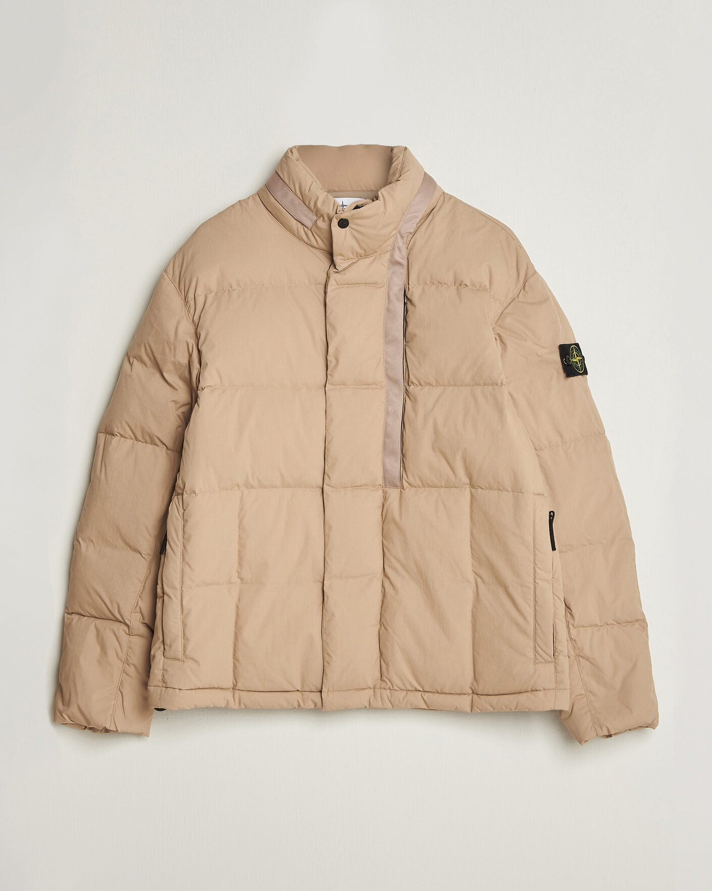Heren | Jassen | Stone Island | Cotton/Nylon Padded Down Jacket Biscuit