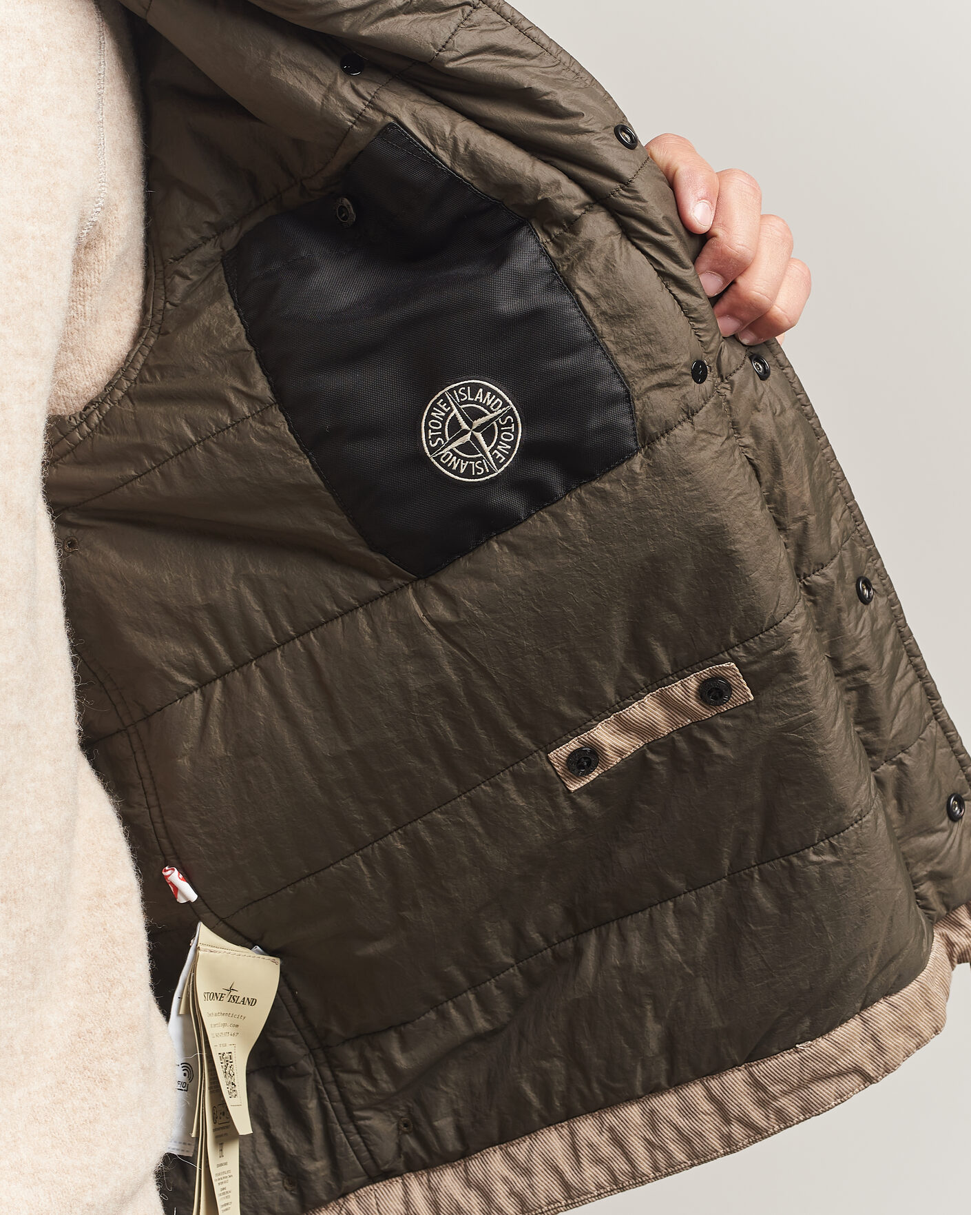 Heren | Jassen | Stone Island | Diagonal Cotton/Wool Field Jacket Biscuit