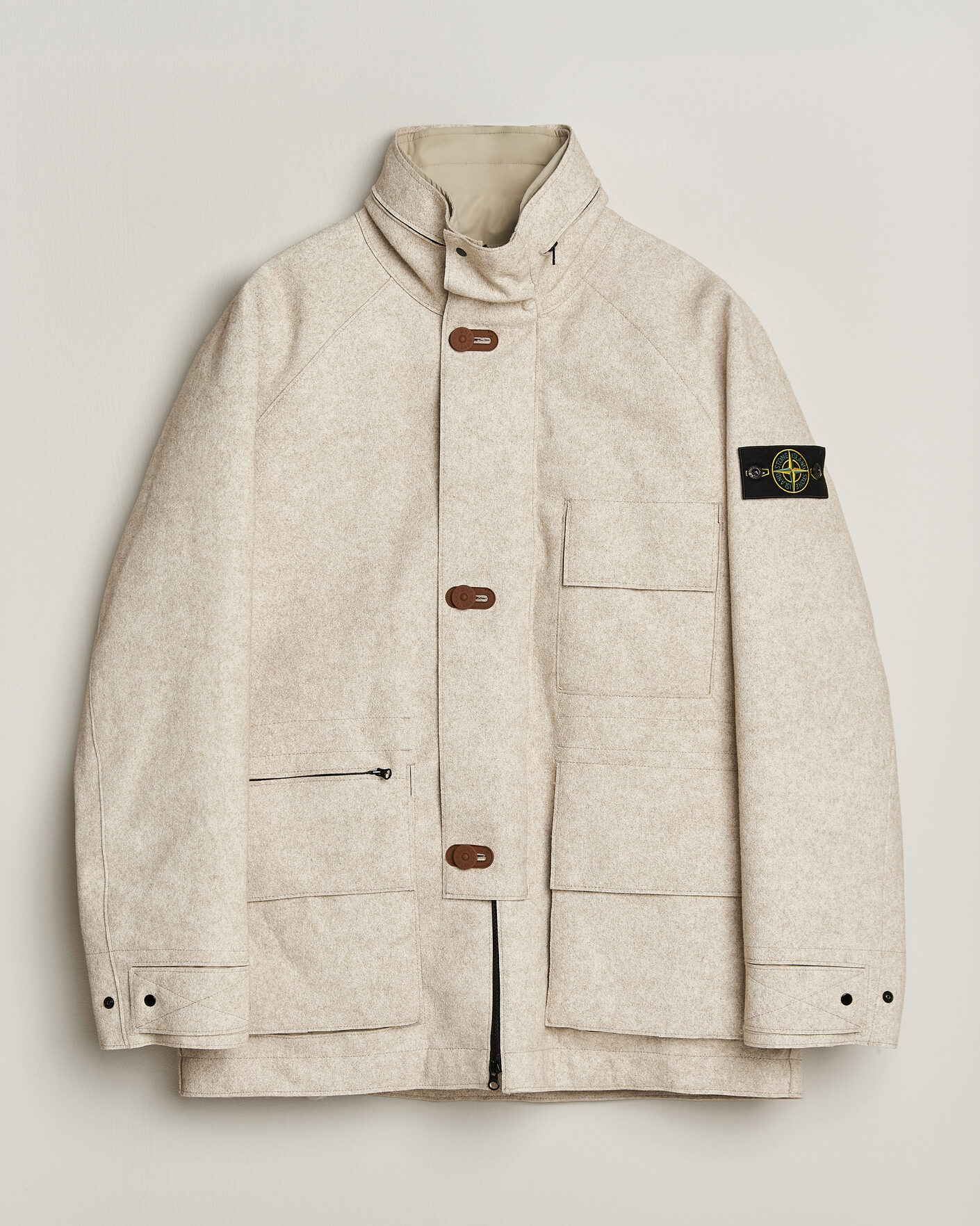 Heren | Jassen | Stone Island | Panno Coagulato Coat Biscuit