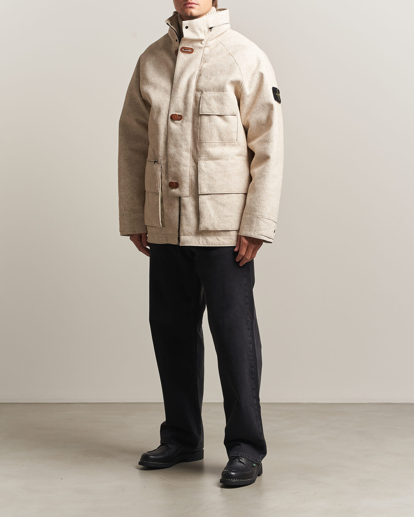 Heren | Jassen | Stone Island | Panno Coagulato Coat Biscuit