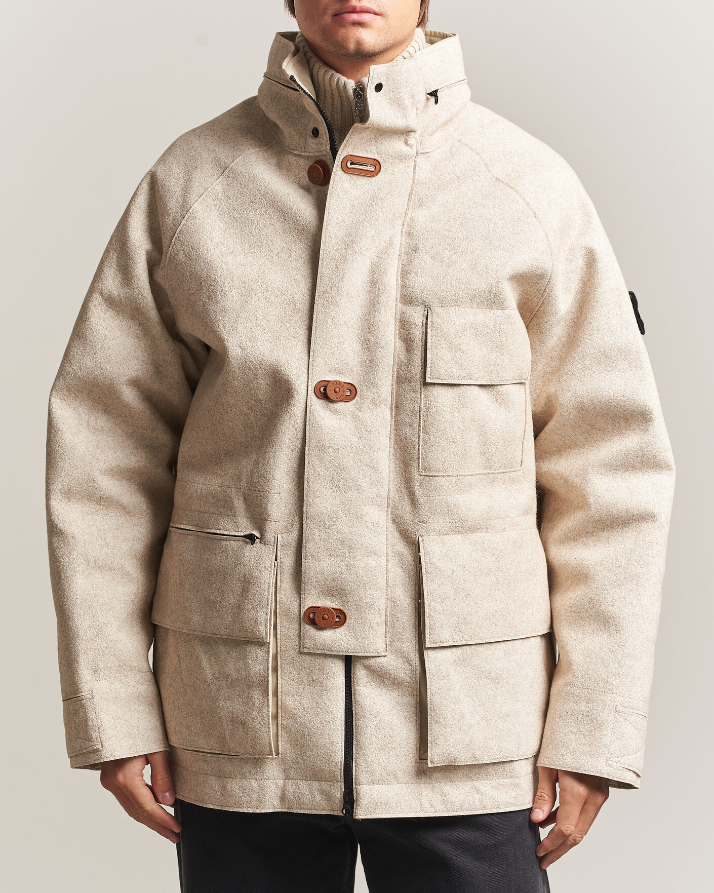 Heren | Jassen | Stone Island | Panno Coagulato Coat Biscuit
