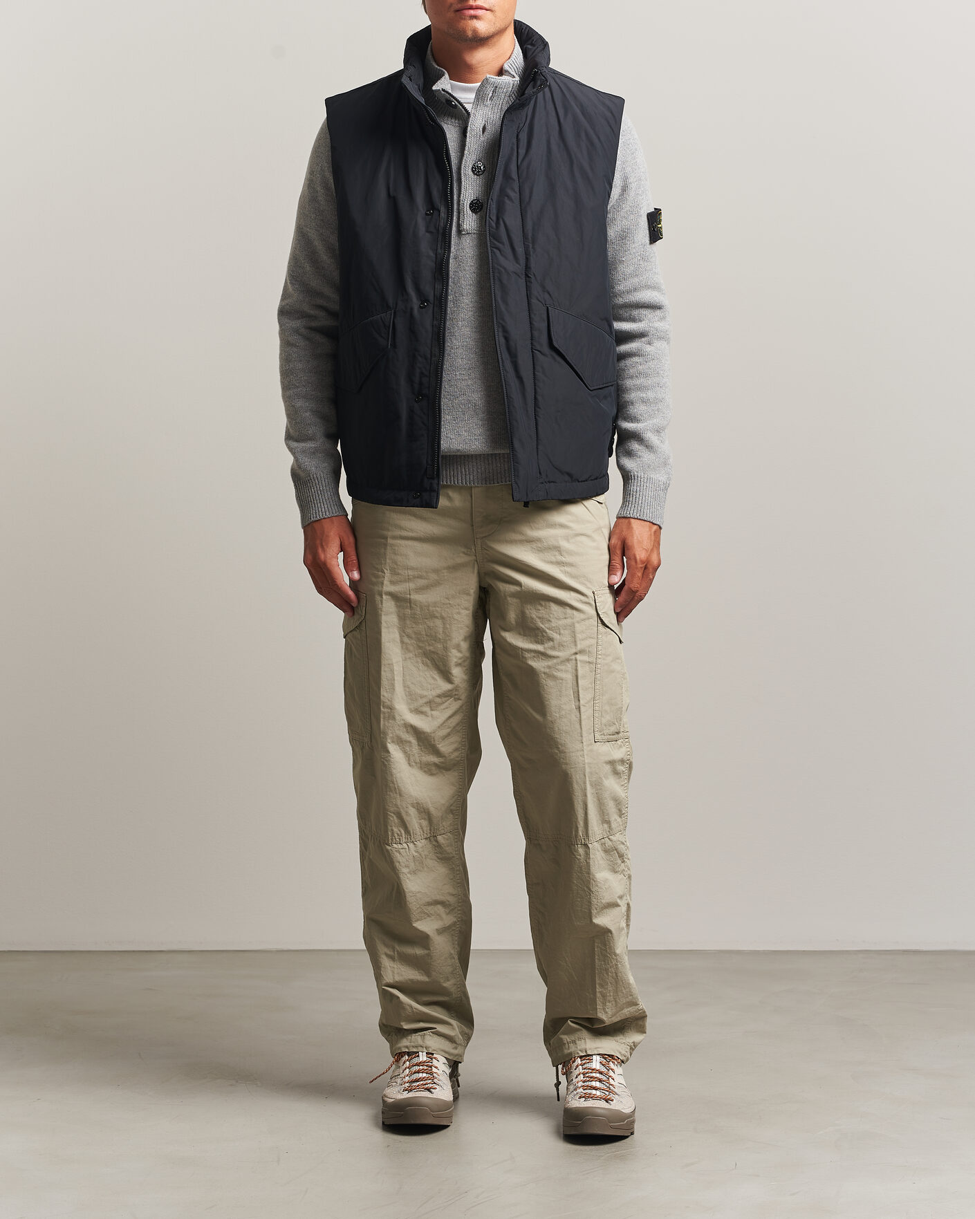 Heren | Gilets | Stone Island | Micro Twill Padded Vest Black