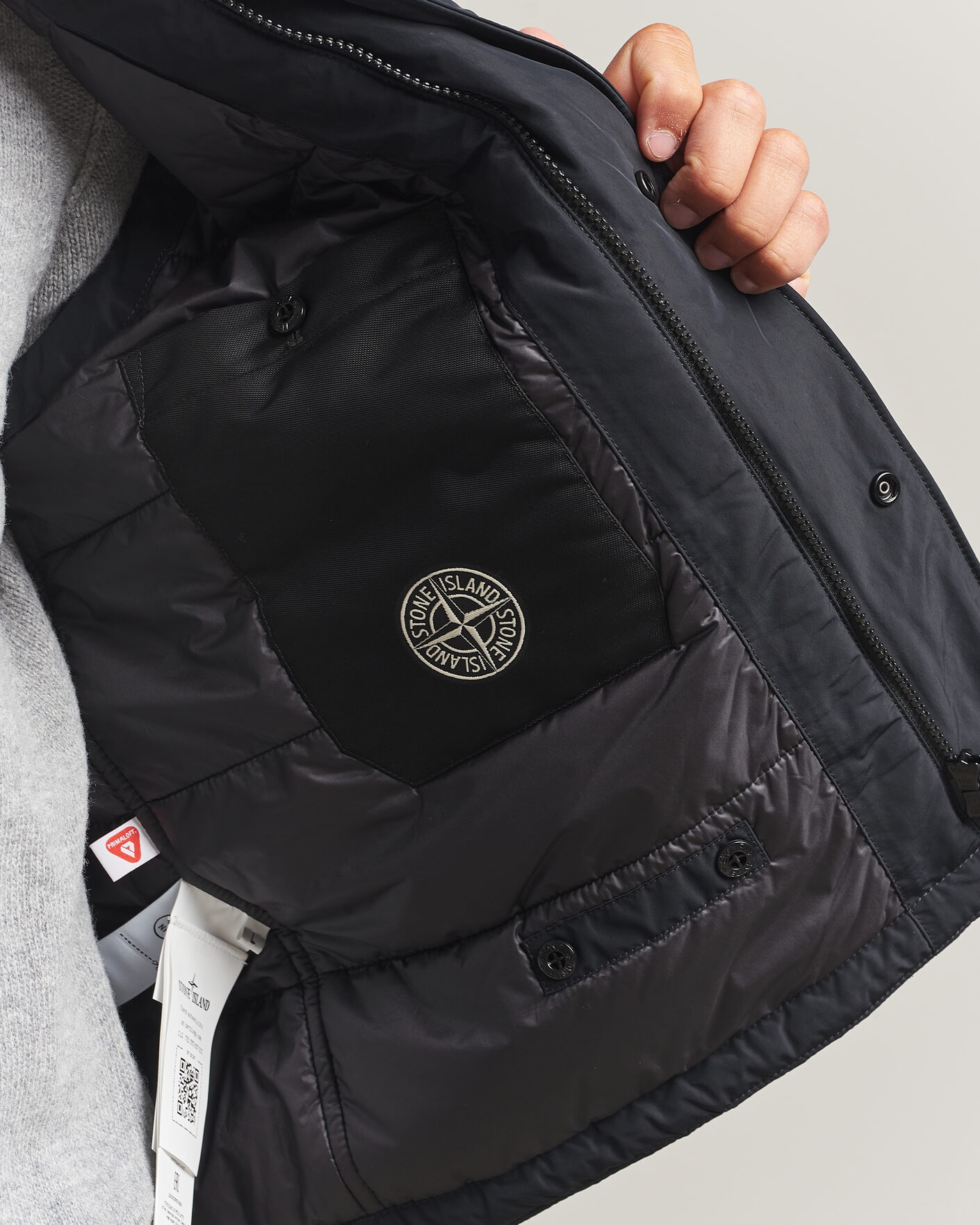 Heren | Gilets | Stone Island | Micro Twill Padded Vest Black