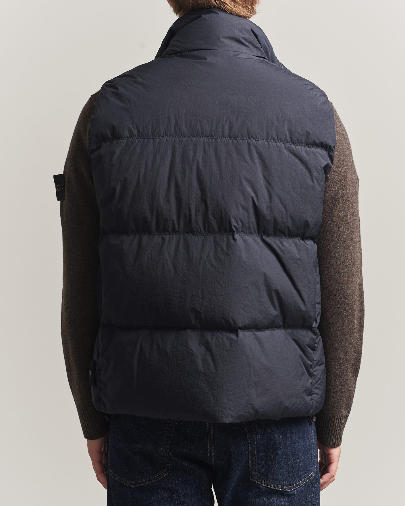 Heren | Gilets | Stone Island | Crinkle Reps Down Vest Navy Blue