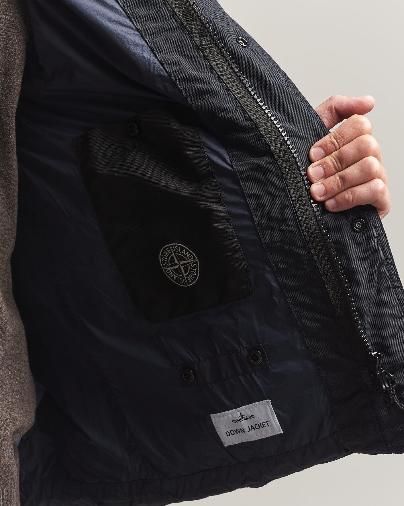 Heren | Gilets | Stone Island | Crinkle Reps Down Vest Navy Blue