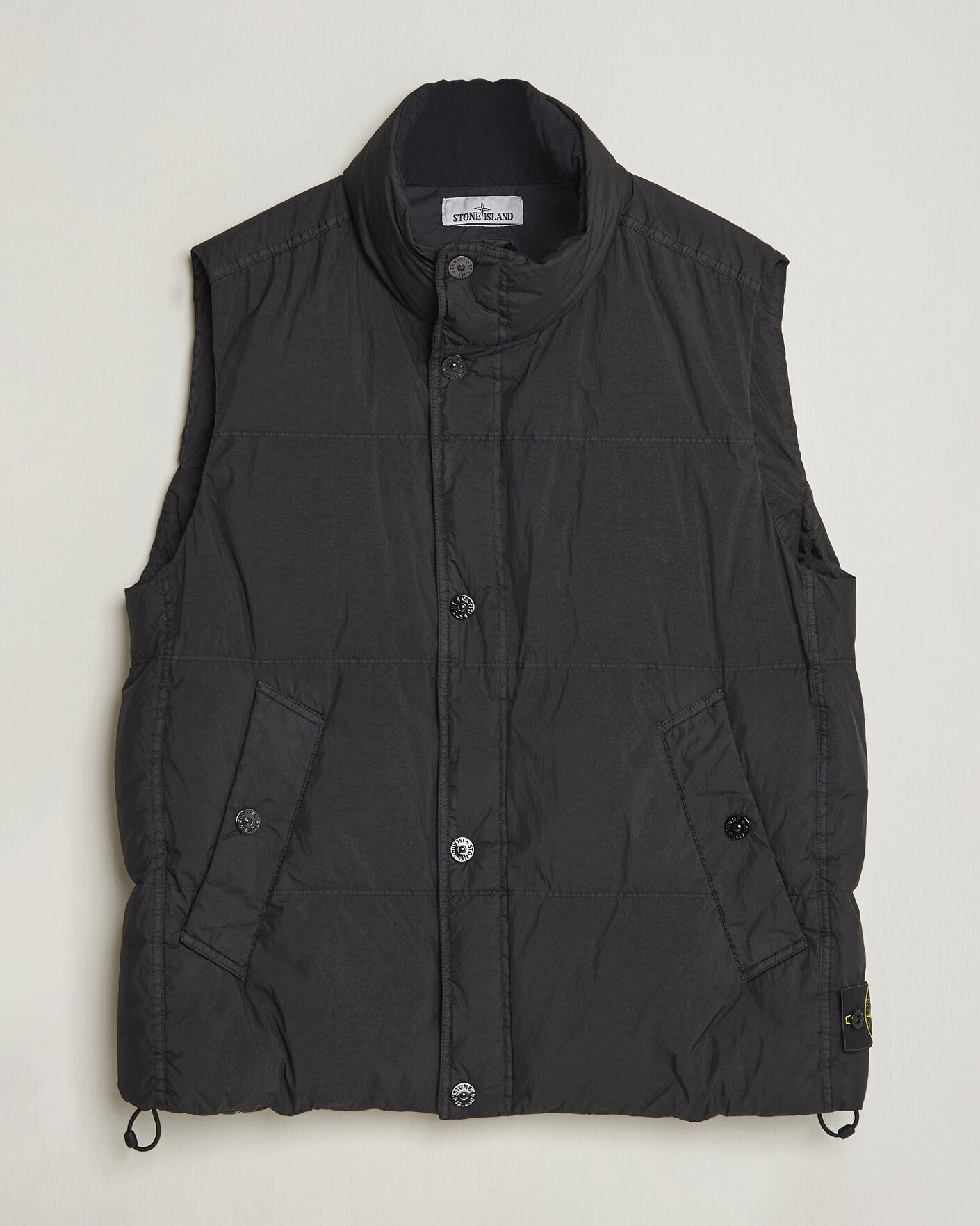Heren | Gilets | Stone Island | Crinkle Reps Down Vest Black