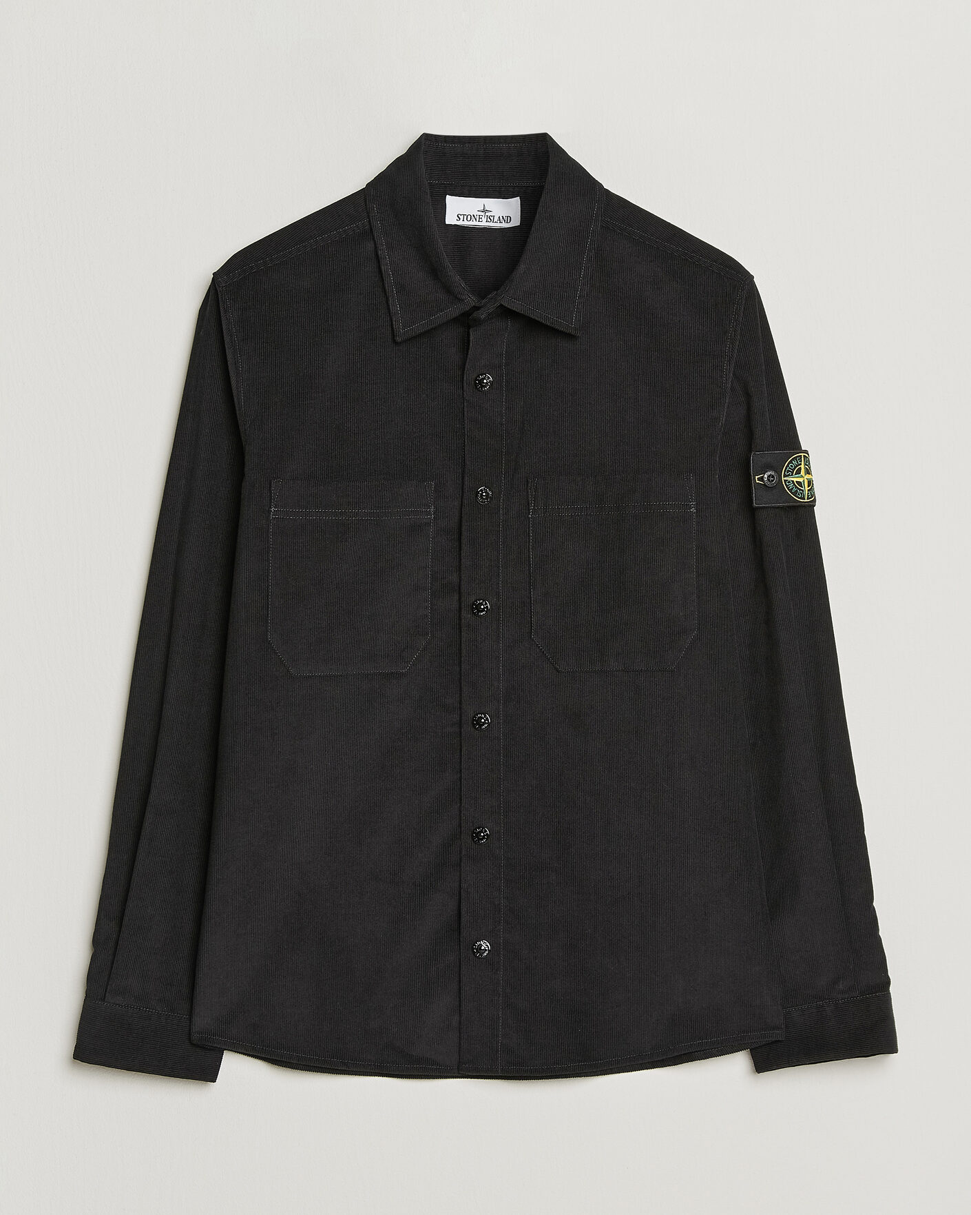 Heren | Overhemden | Stone Island | Micro Cord Overshirt Black