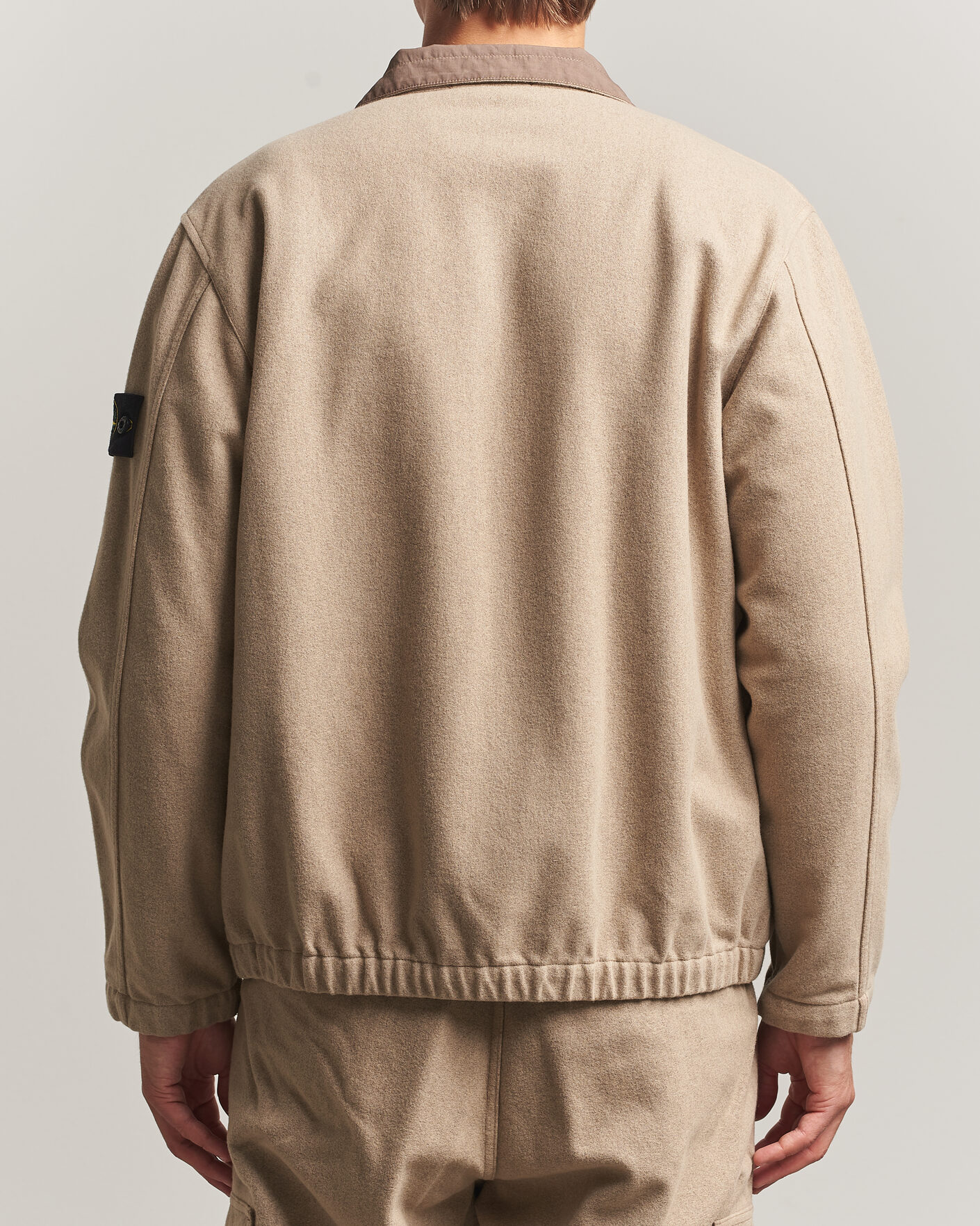 Heren | Jassen | Stone Island | Wool/Nylon Flannel Jacket Biscuit