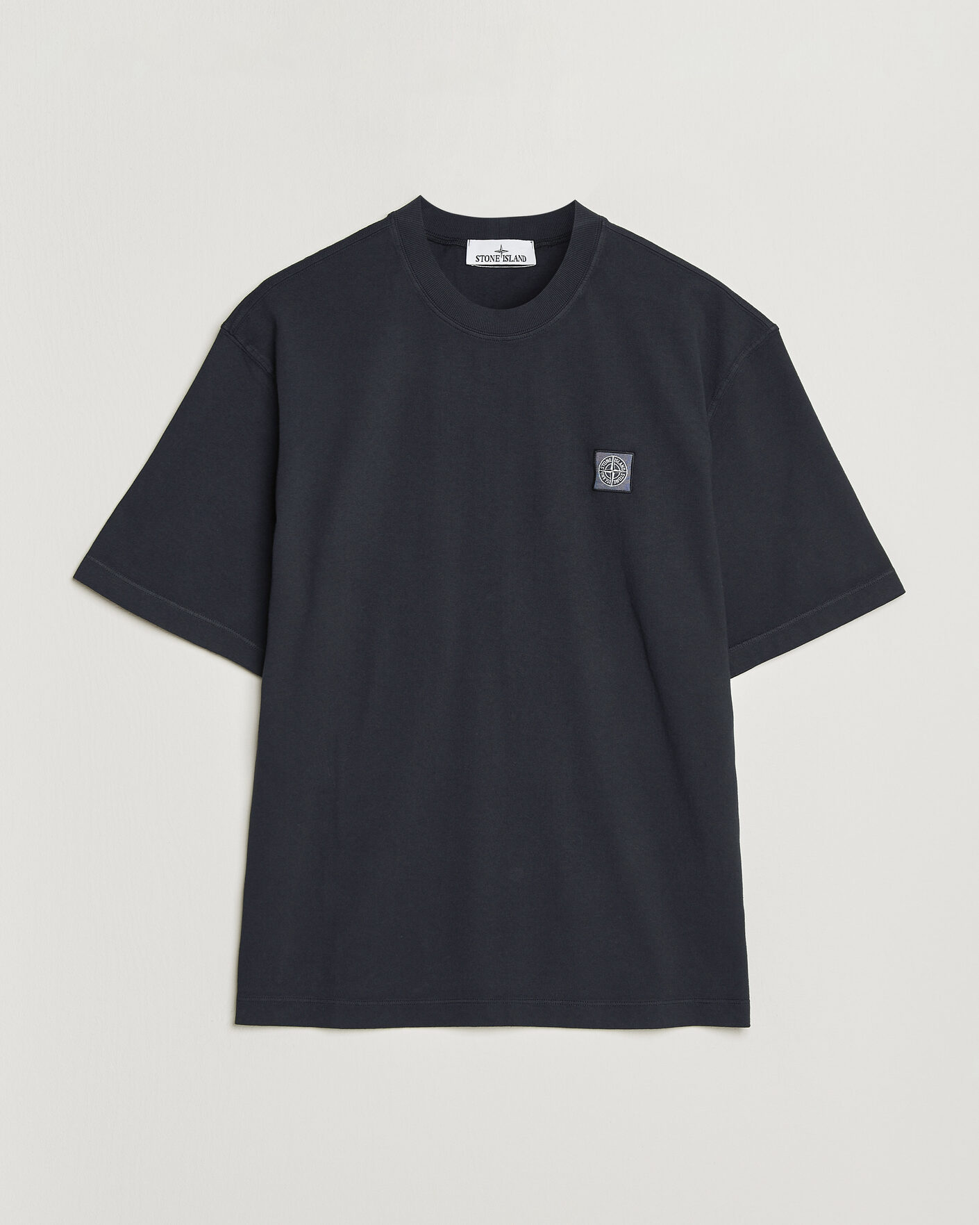Heren | T-shirts | Stone Island | Combed Organic Cotton T-Shirt Navy Blue
