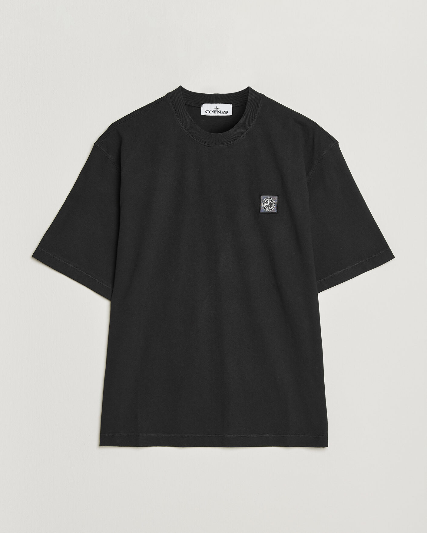 Heren | T-shirts | Stone Island | Combed Organic Cotton T-Shirt Black