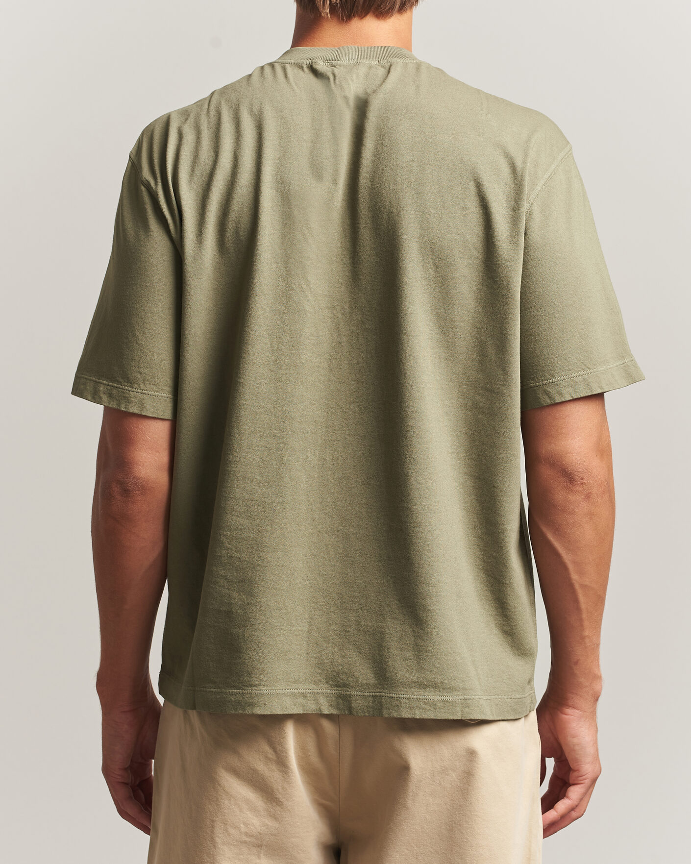 Heren | T-shirts | Stone Island | Combed Organic Cotton T-Shirt Miltary Green