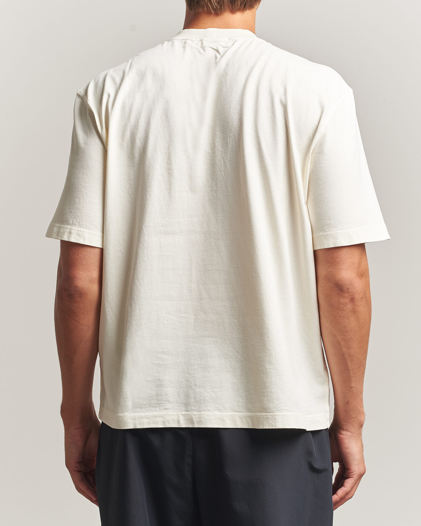 Heren | T-shirts | Stone Island | Combed Organic Cotton T-Shirt Ivory